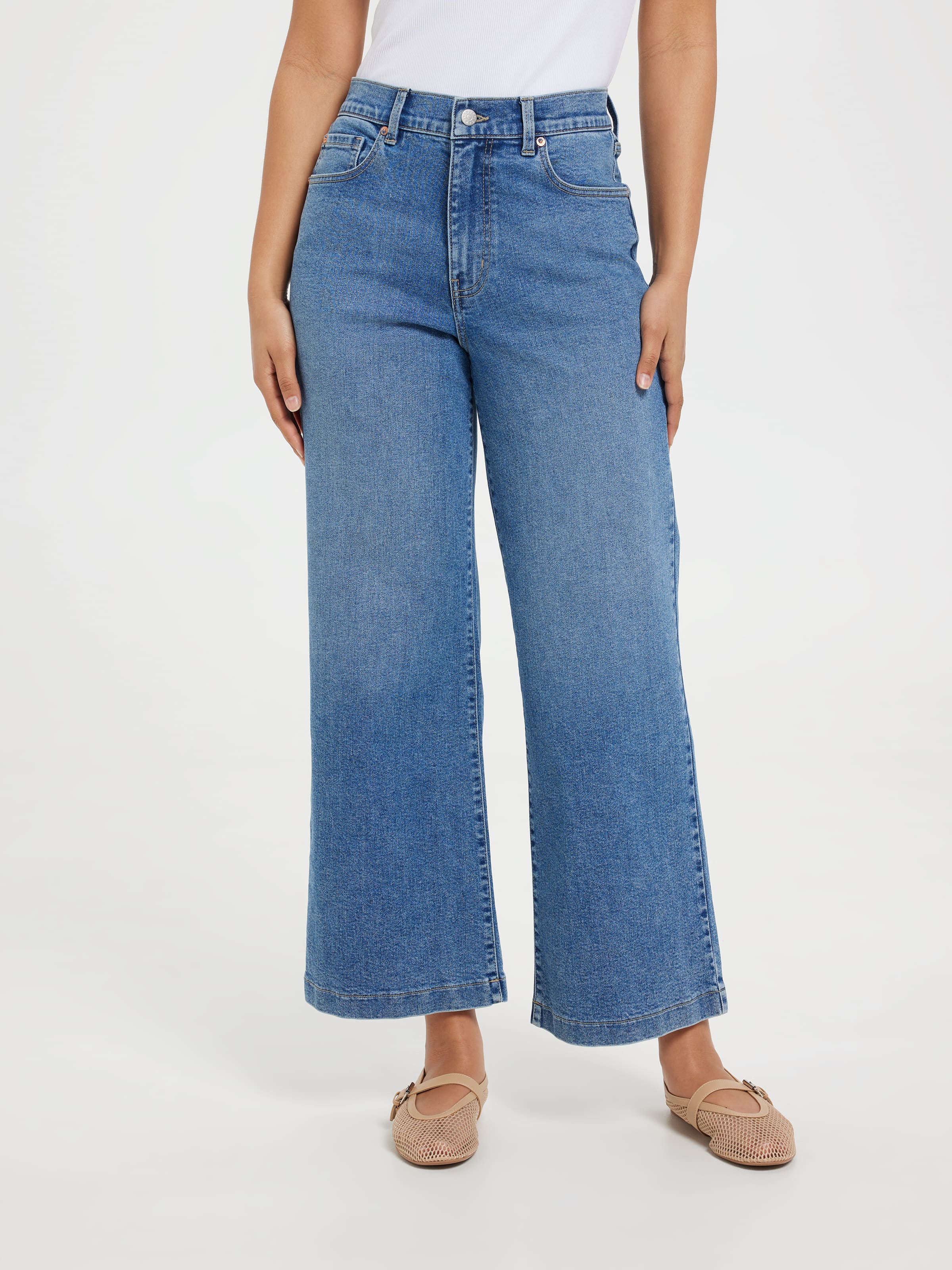 Originals Hr Adj Waist Fwrd Seam Wide Ankle