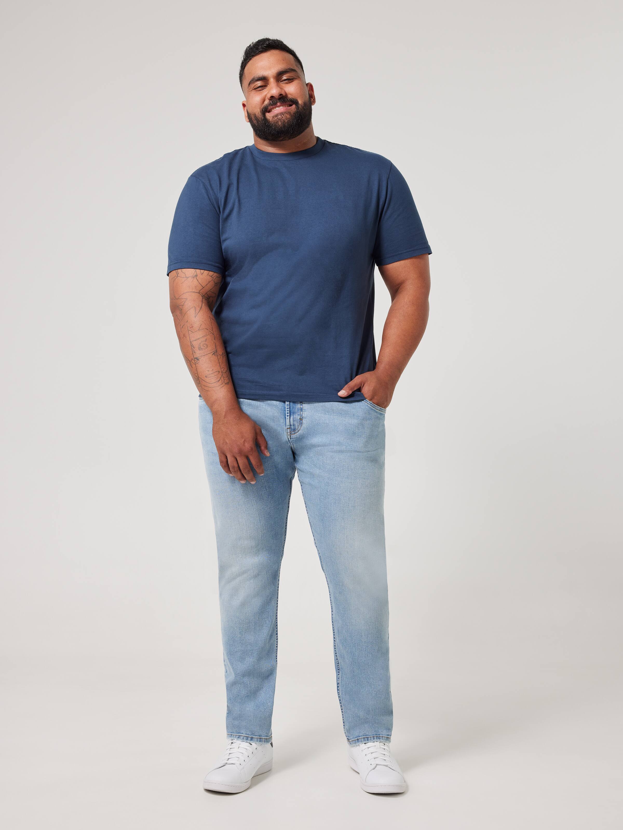 Extended Stretch Slim Tapered Leg