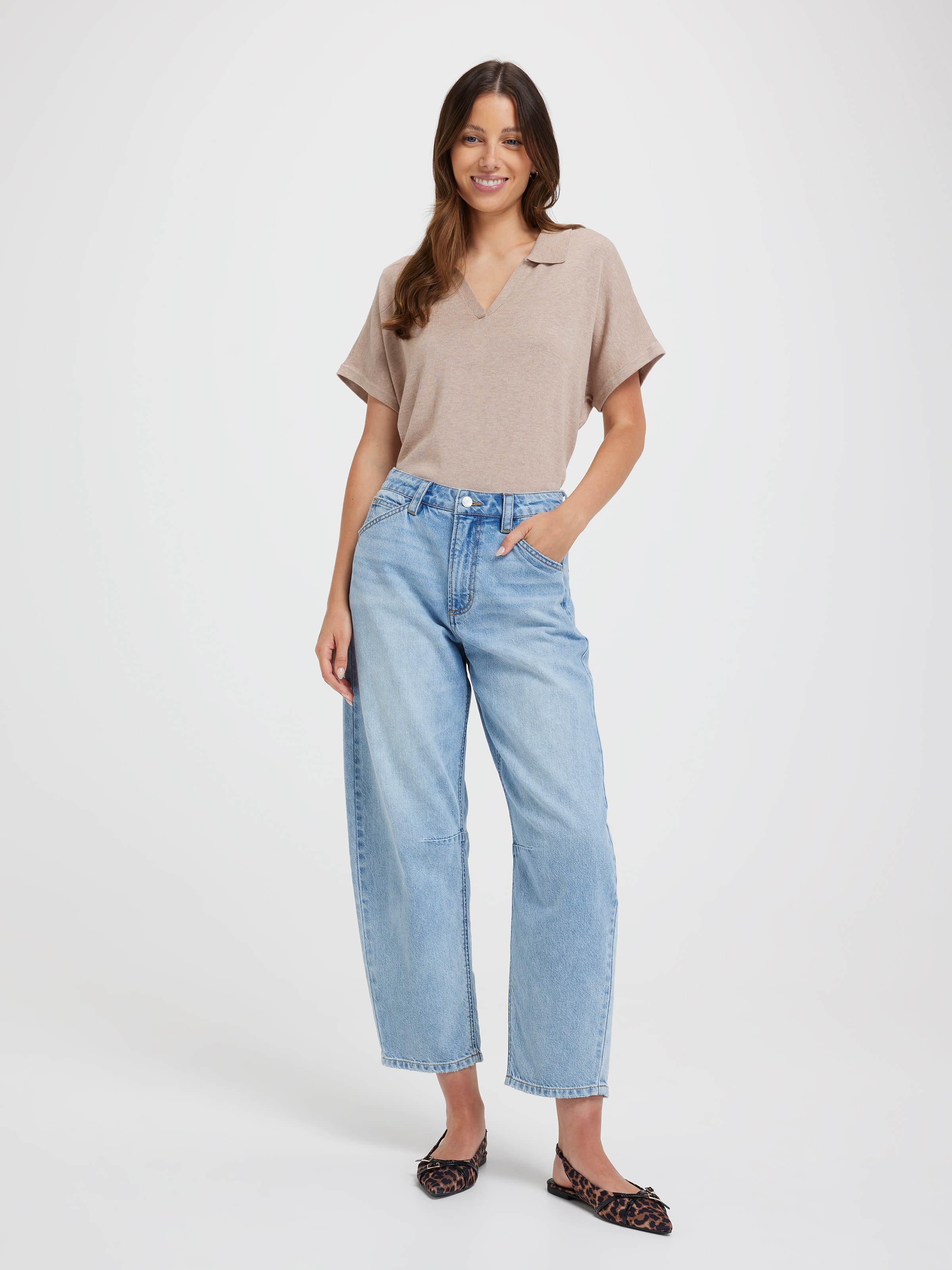 Originals High Rise Sofia Barrel Jean