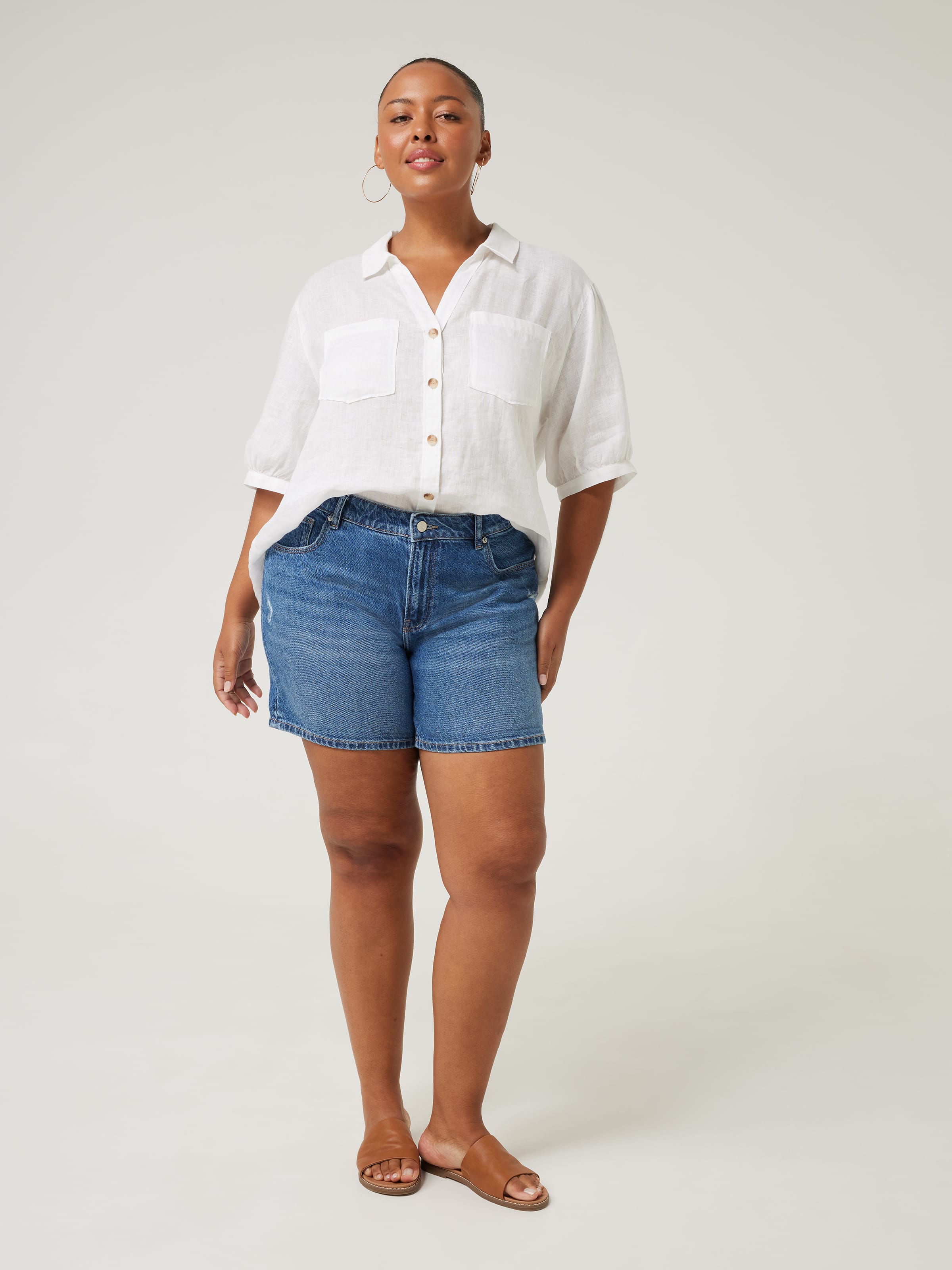 Shorts boyfriend outlet plus size