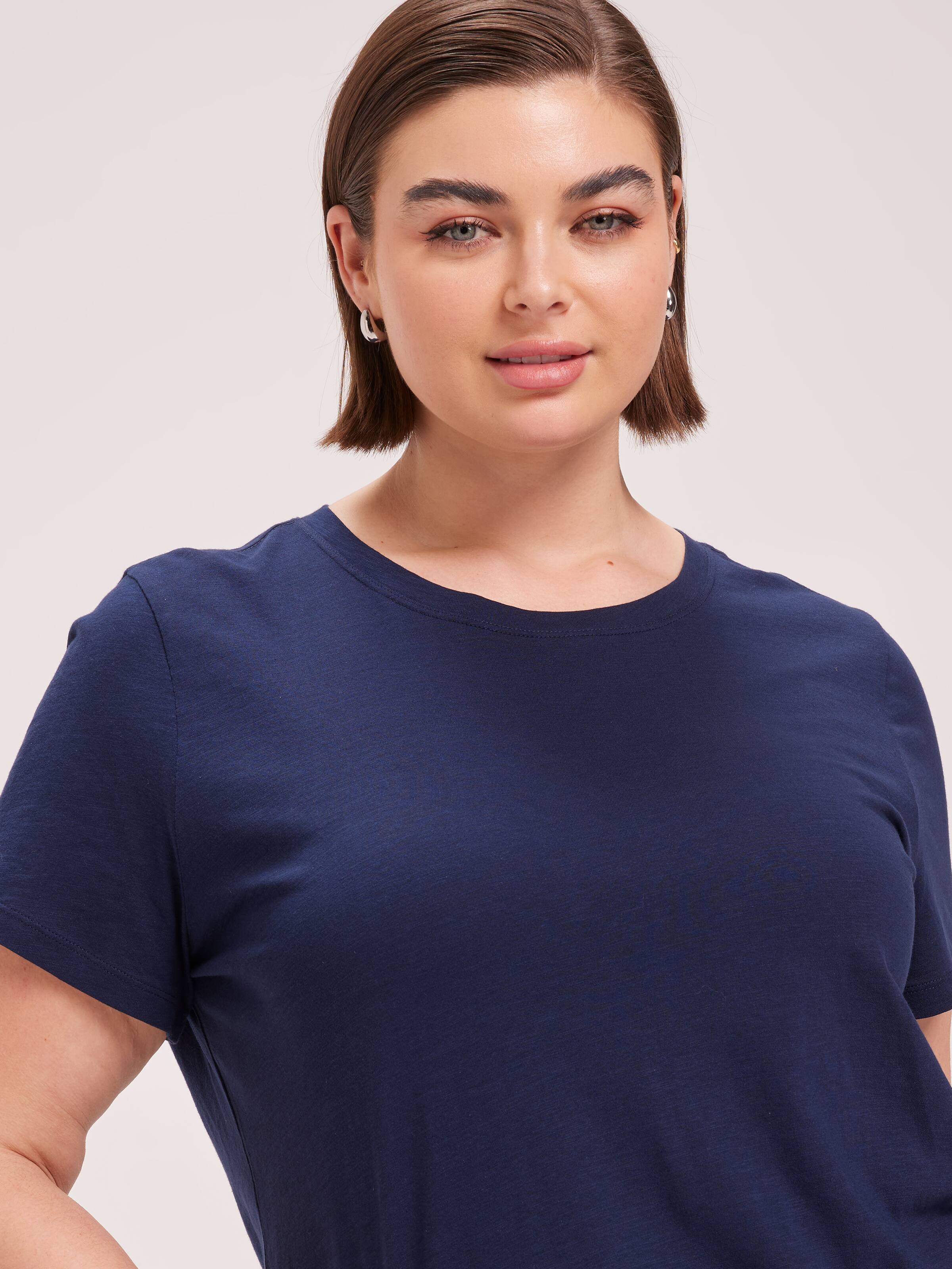 Curve Perfect Crew Neck Boyfriend Tee