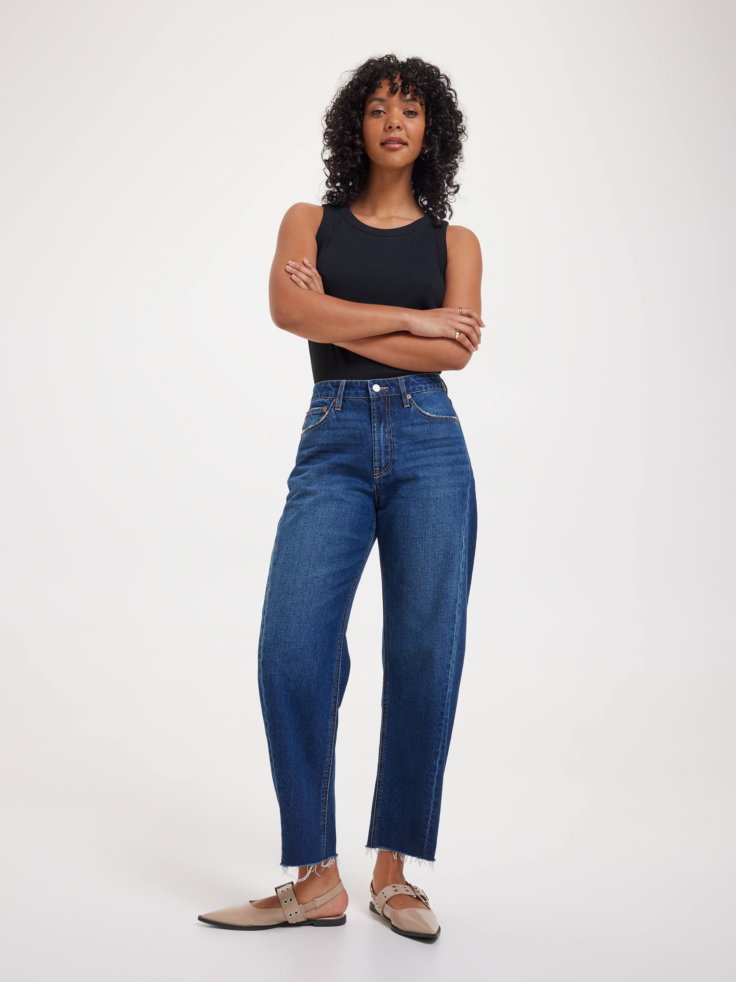 Originals High Rise Barrel Leg Jean