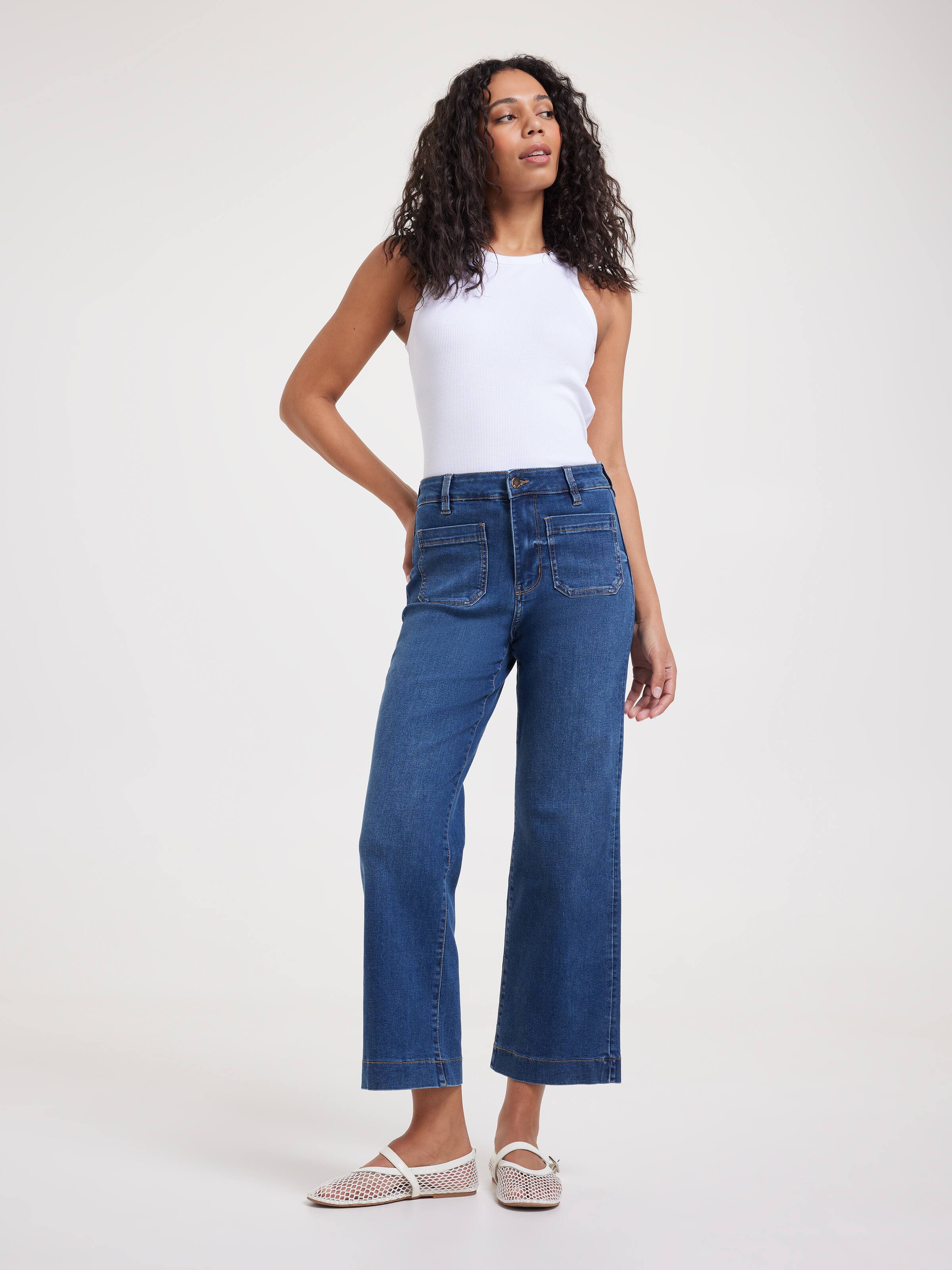 Reformed Sky High Slim Wide Ankle Jean