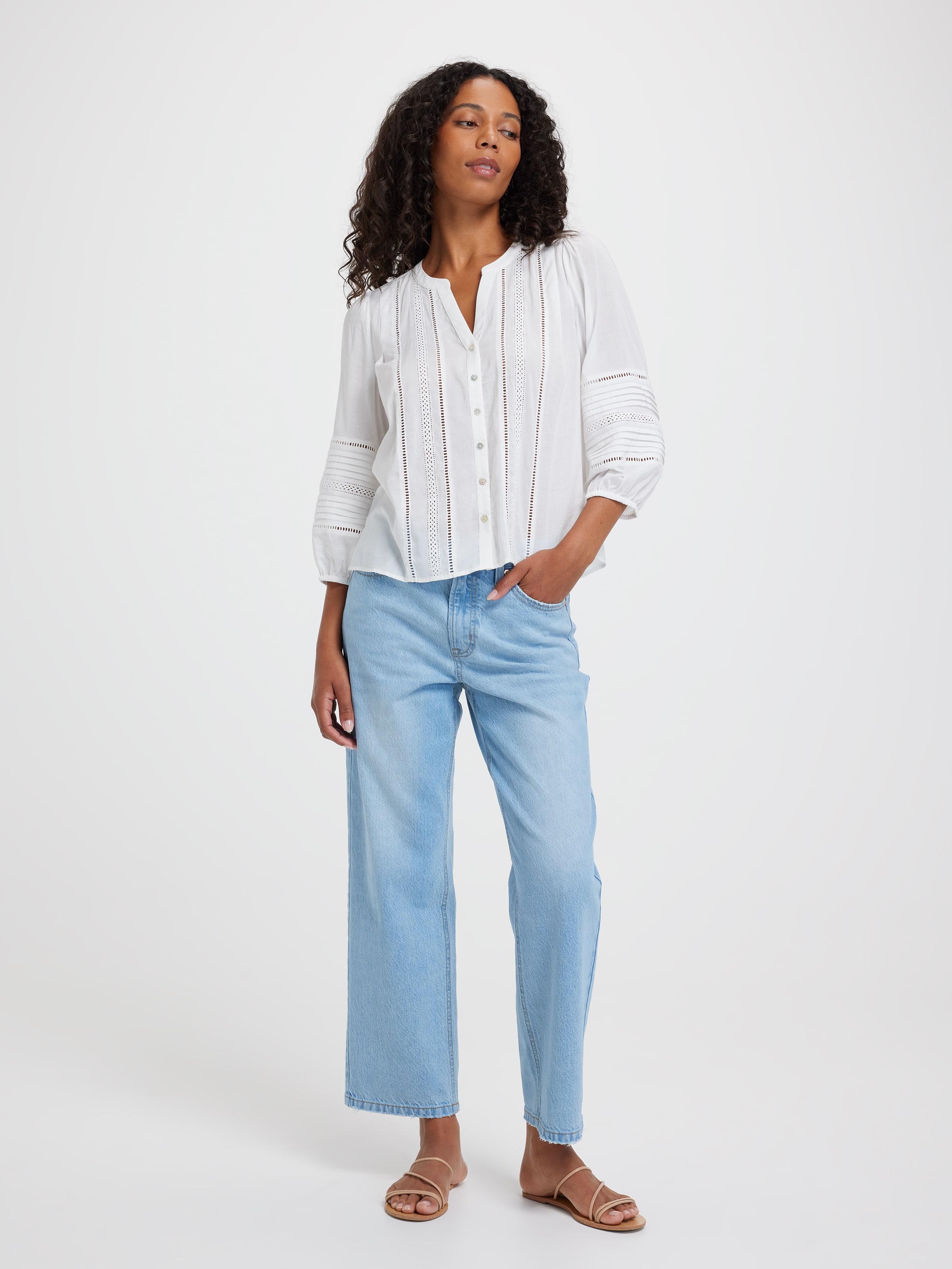 Originals High Rise Almost Rigid Straight Jean