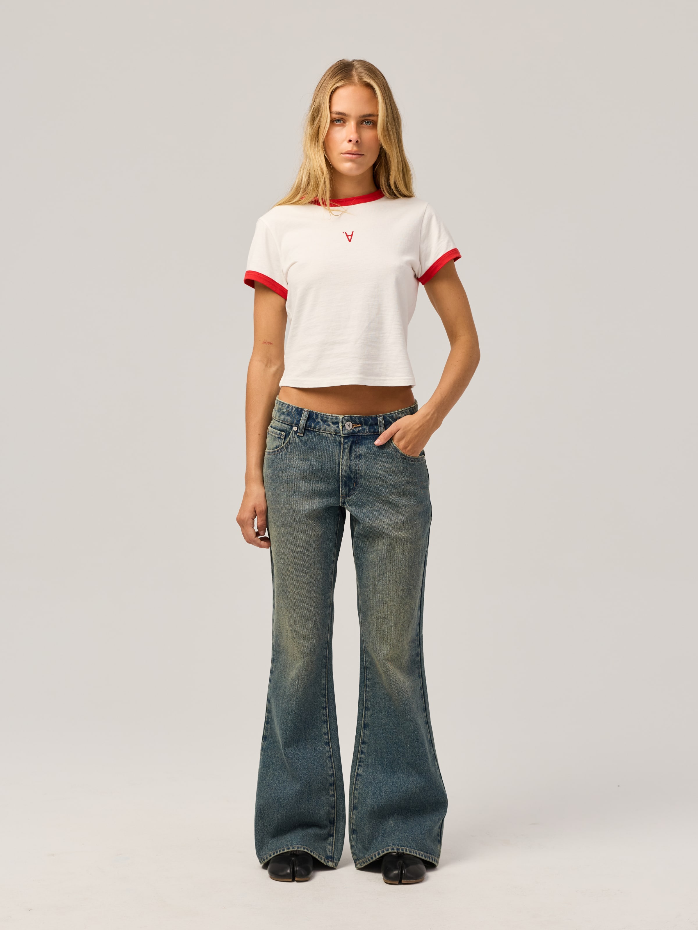 Mid Flare Jeans In Ellie