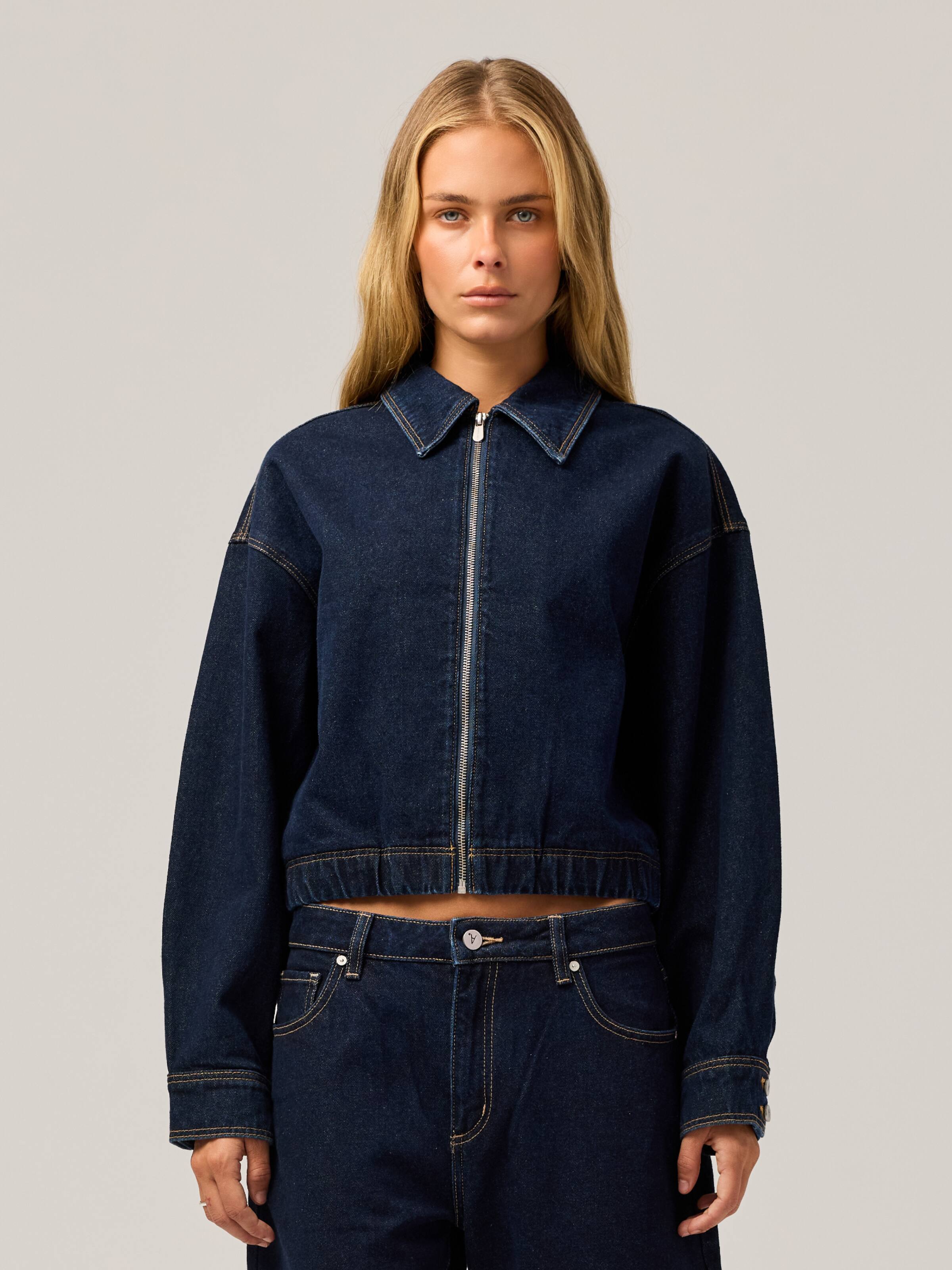 Bomber Jacket In Isabel Rinse