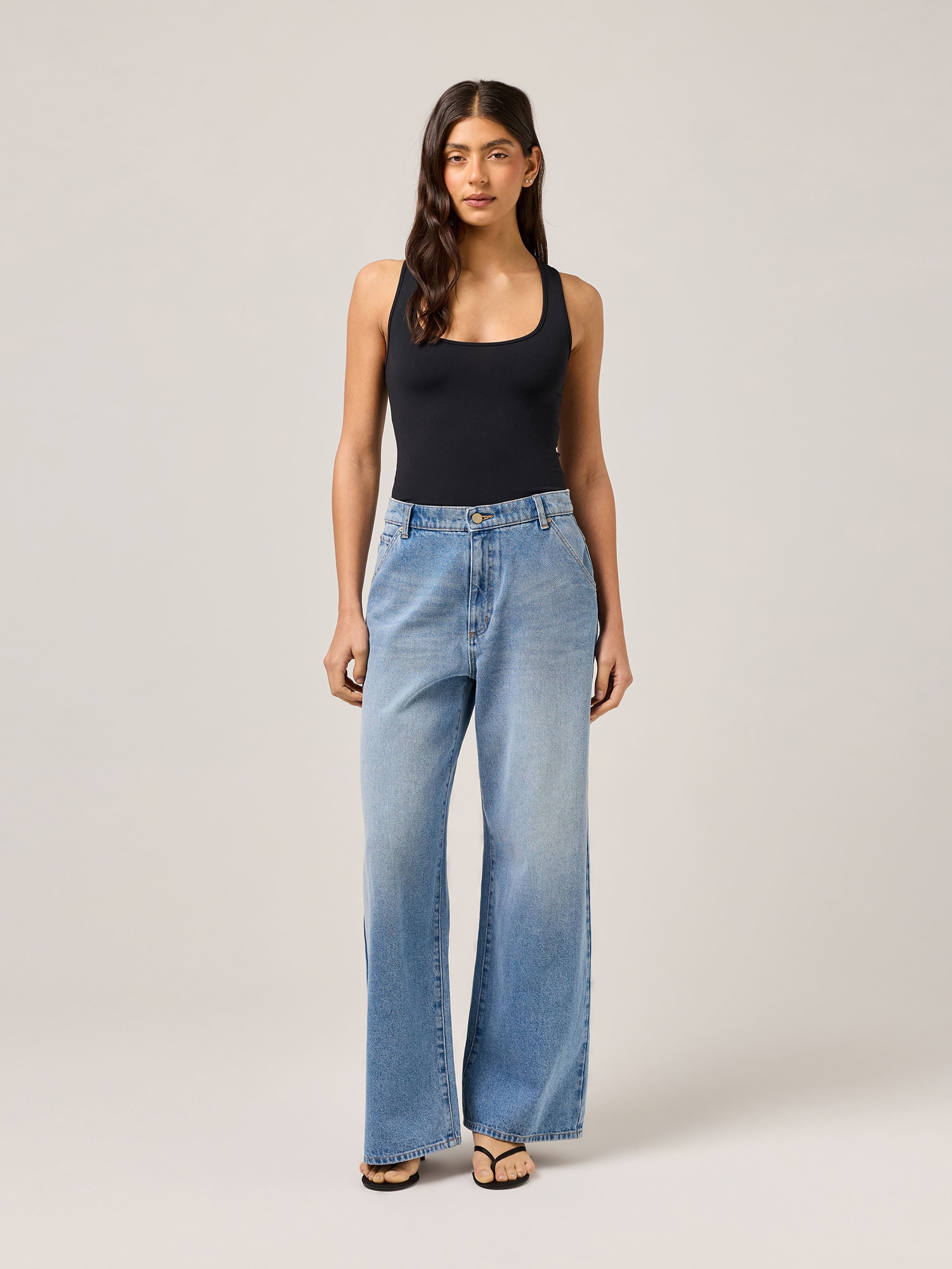 Mid Super Loose Jean In Rhea Worn