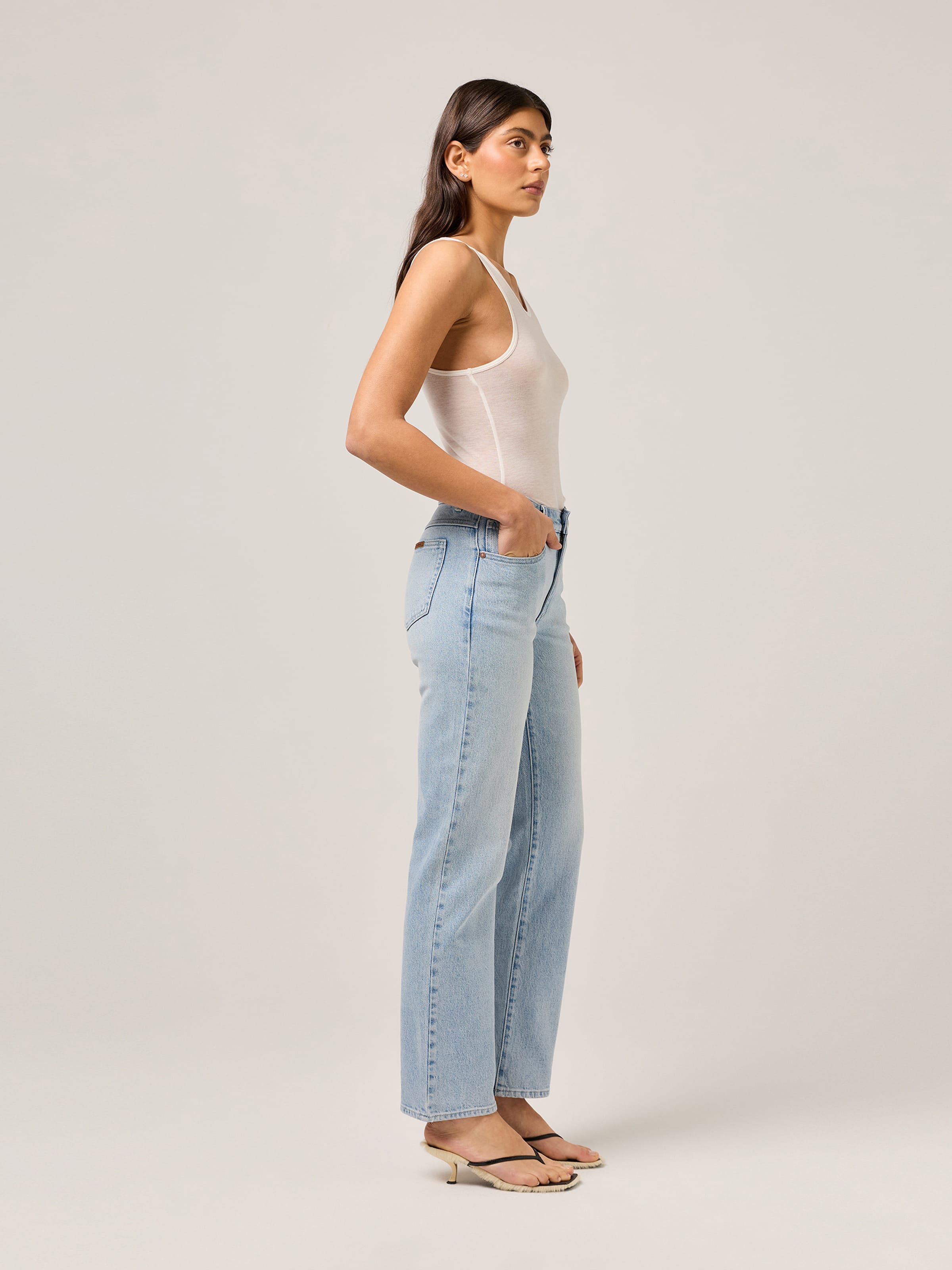 Mid Stovepipe Jeans In Mary
