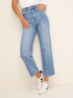 High Rise Straight Jean In Union Blue