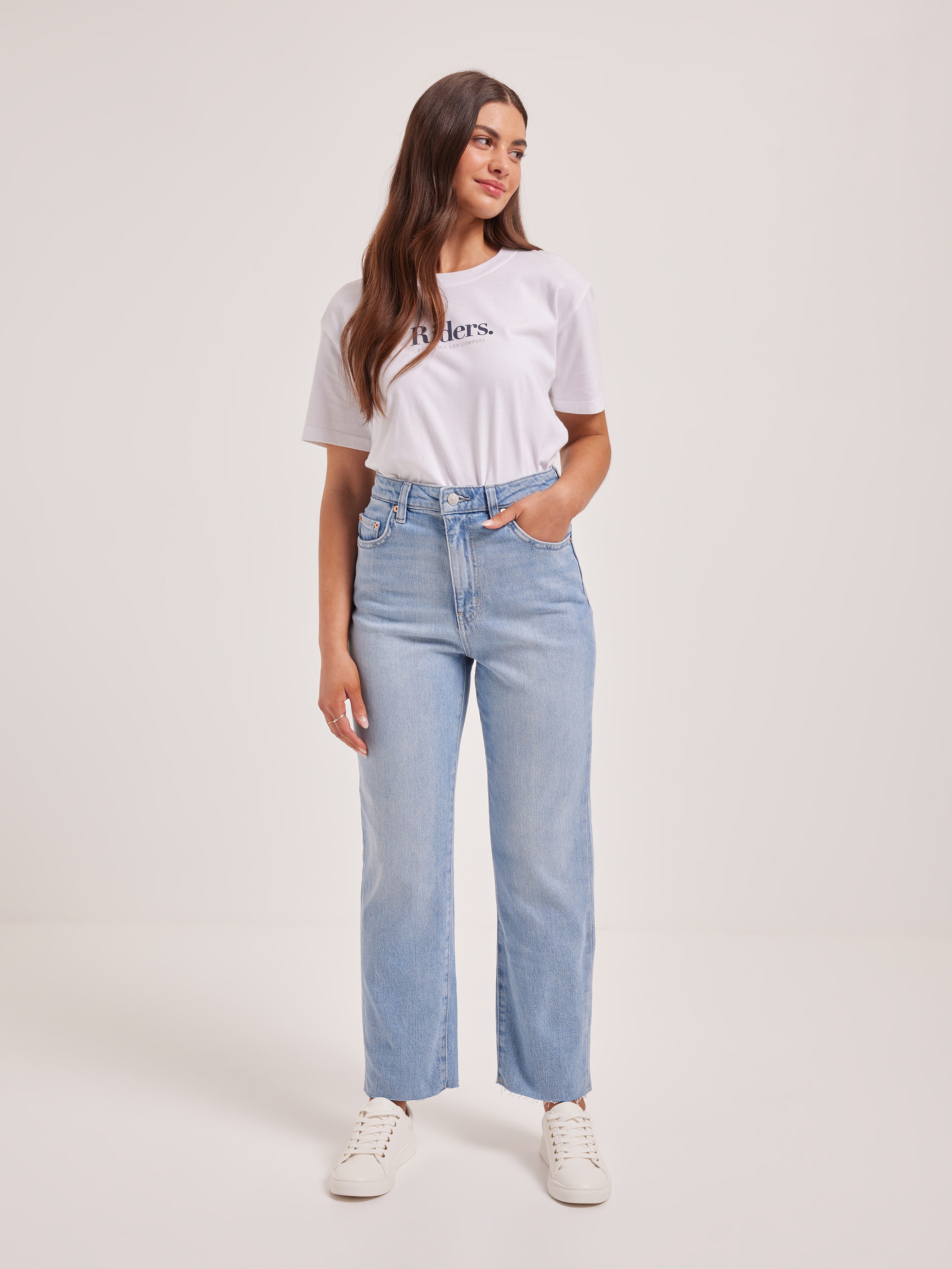 Hi Straight In Teardrop Blue In Full Length & Petite