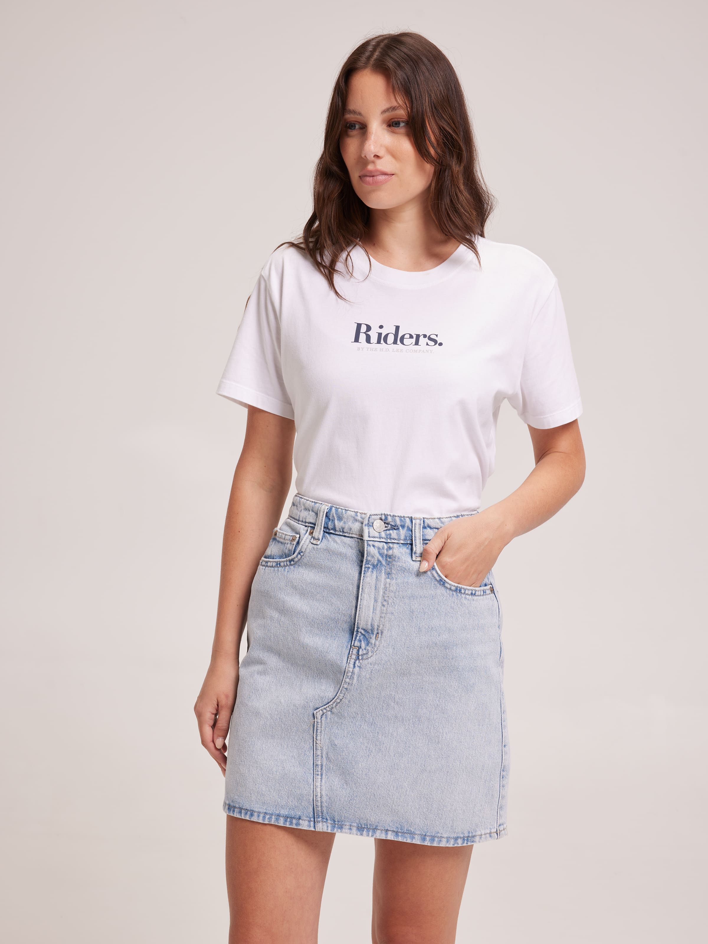 Hi Girlfriend Skirt In Indigo Drift