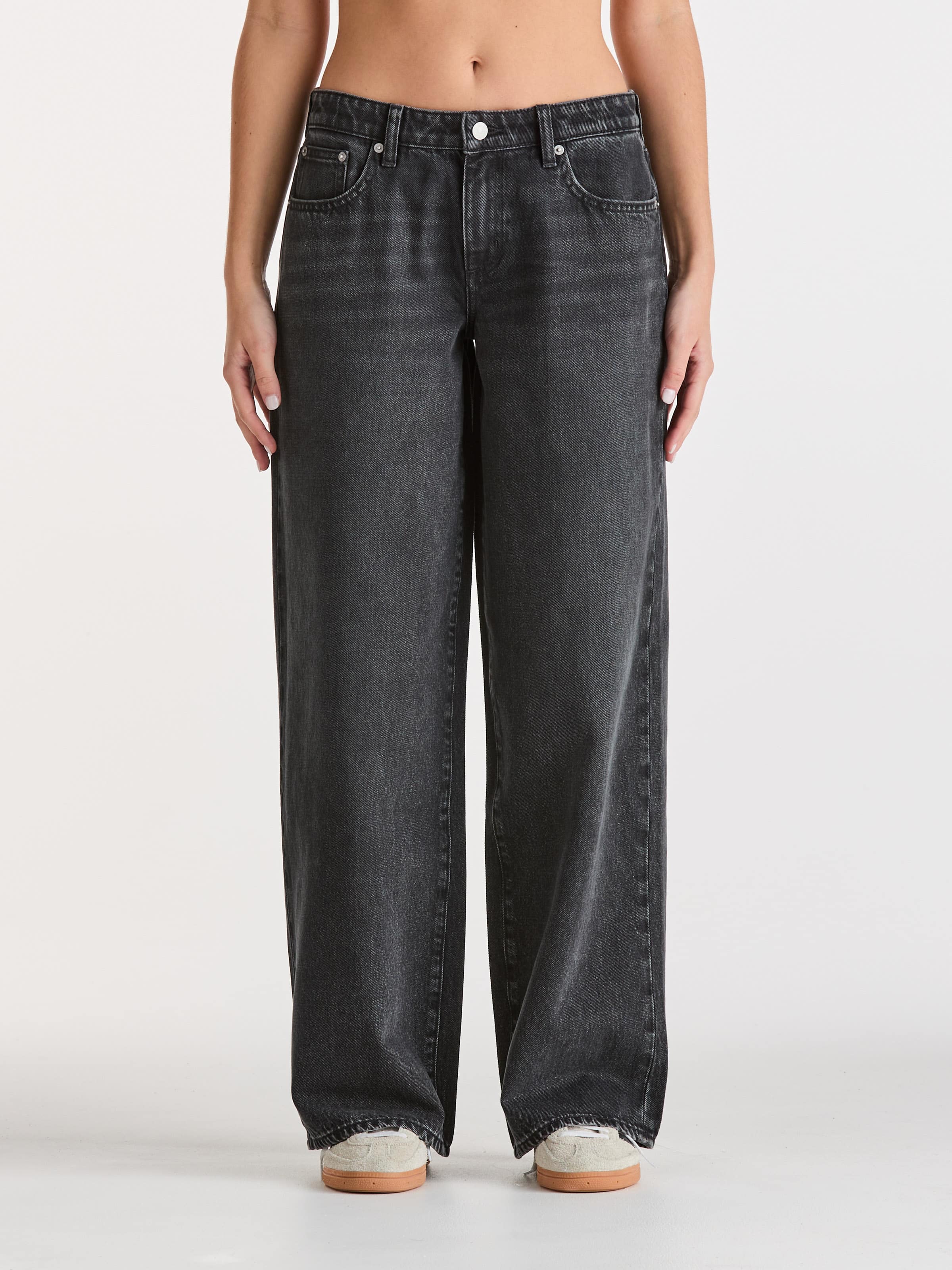 Low Slouch In Washed Black