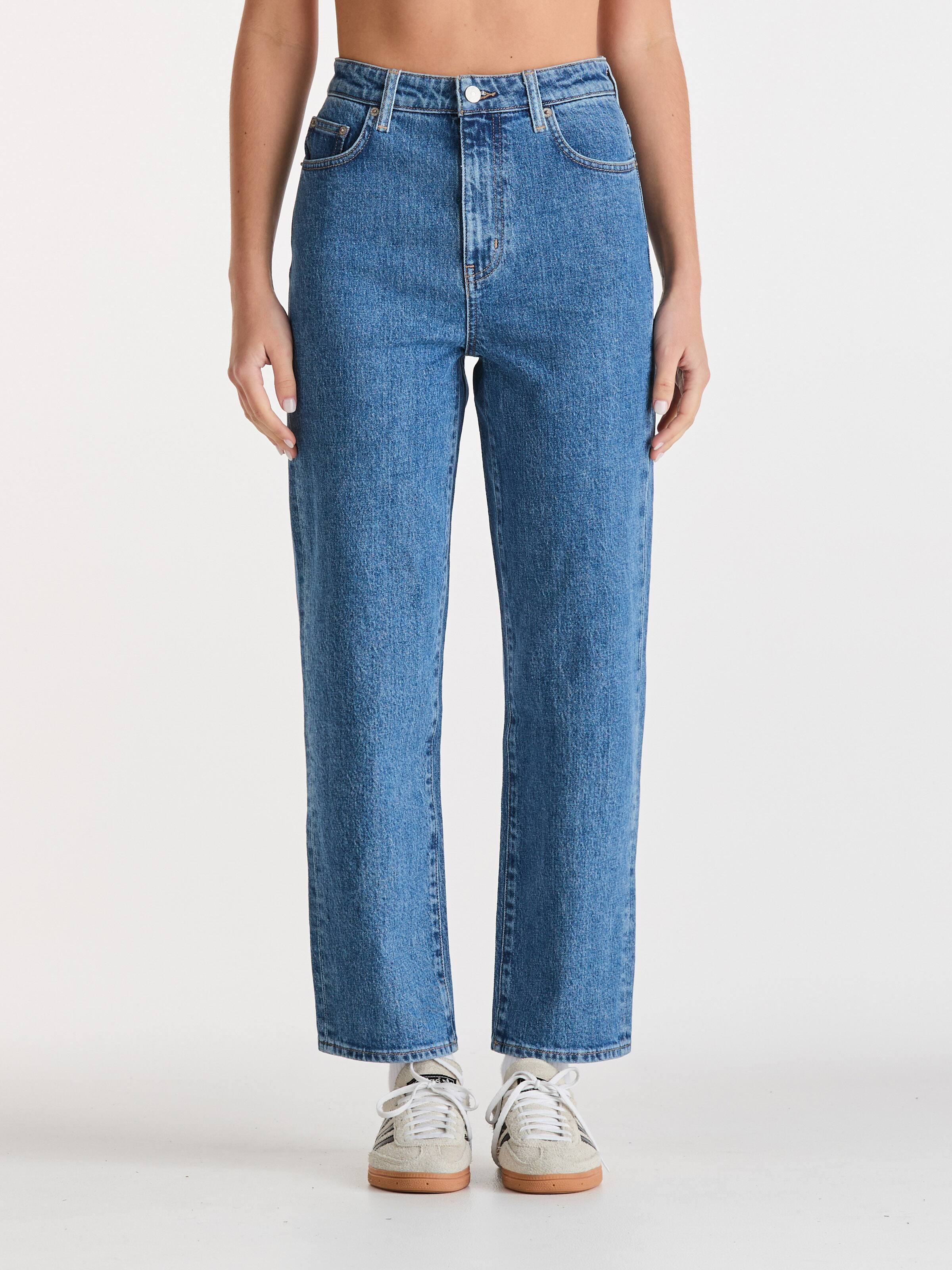 Hi Straight Crop In Forever Blue