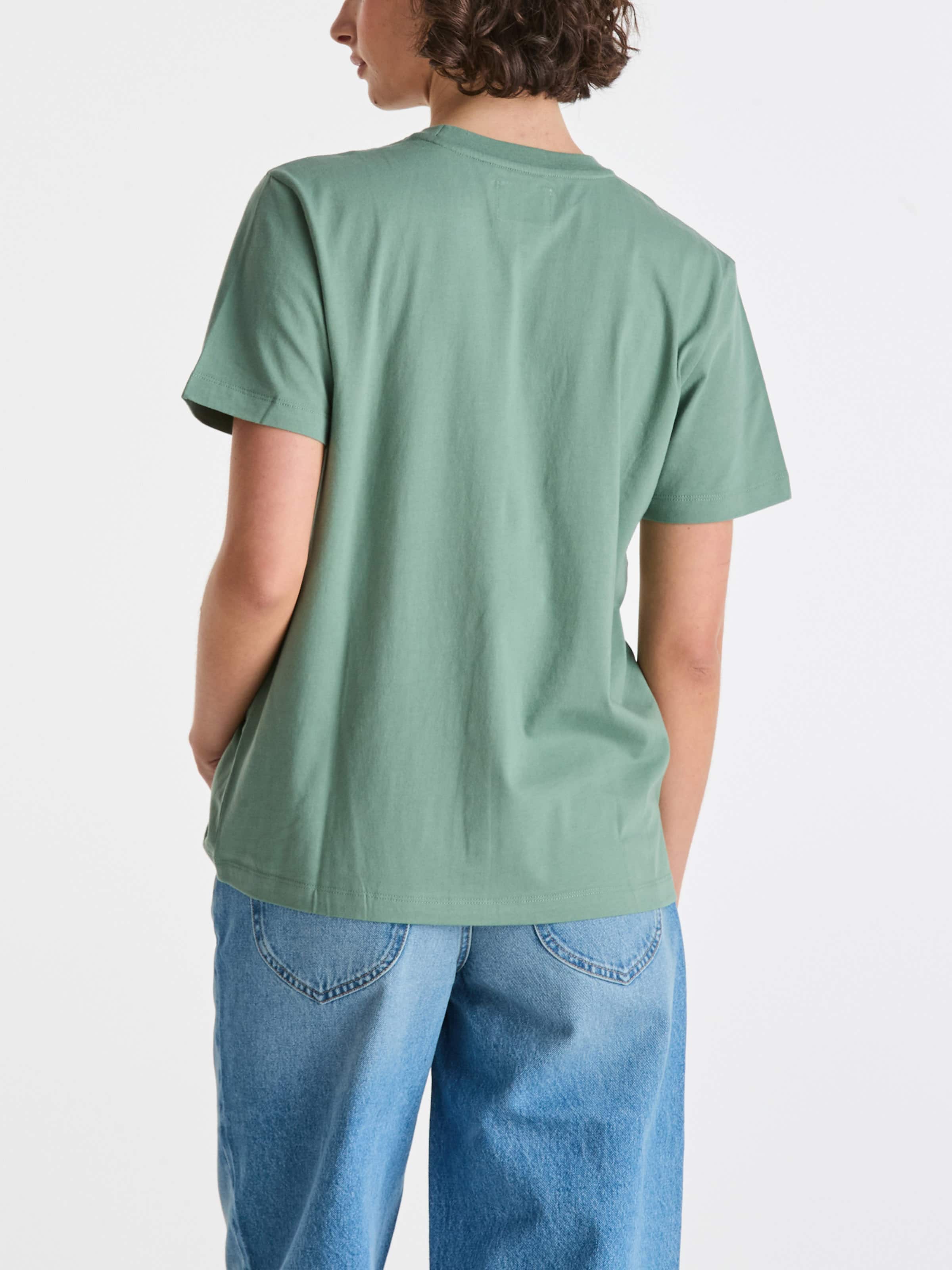 Relaxed Tee In Moss Green