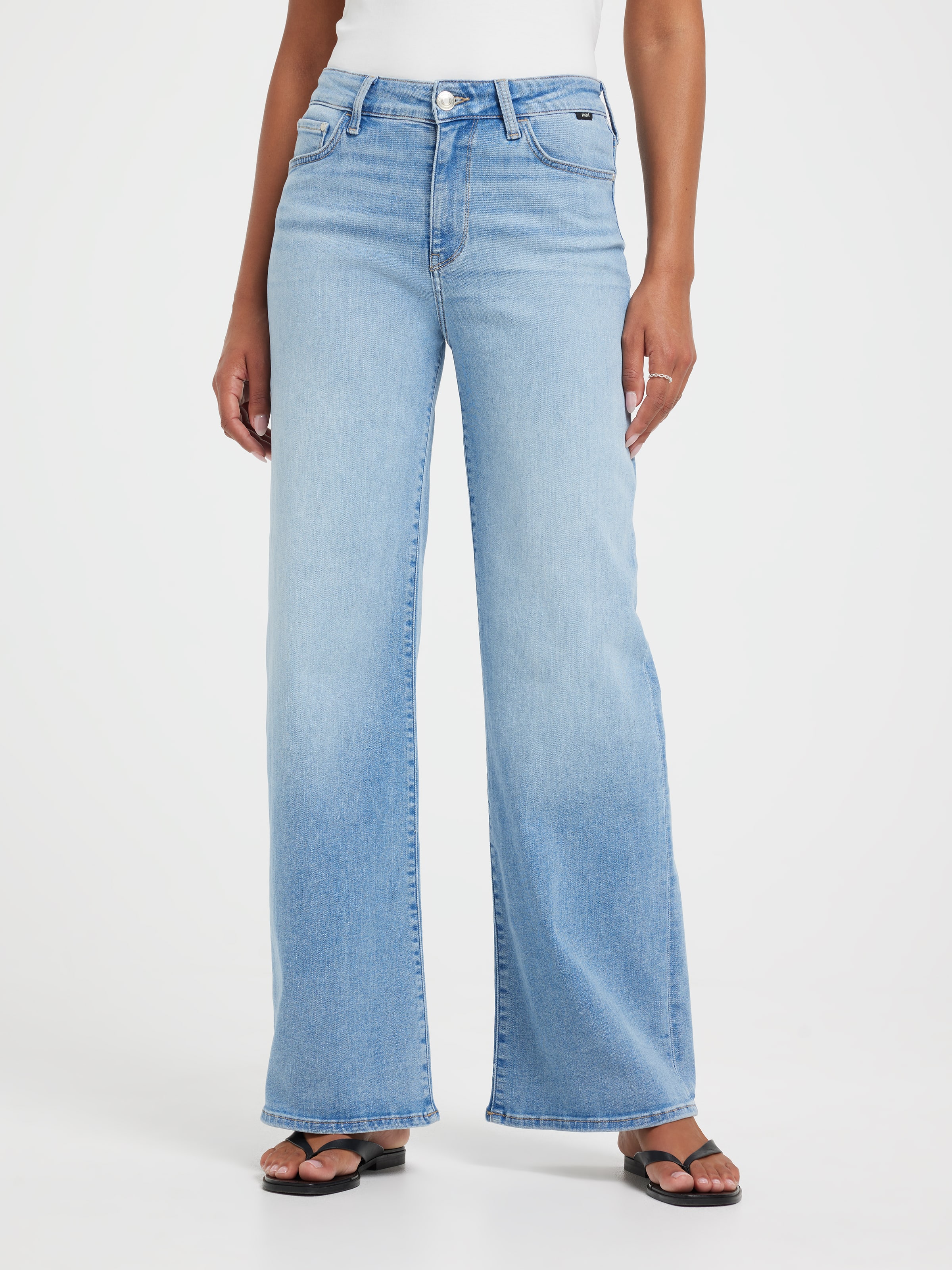 Paloma Wide Leg In Bleached Tribeca