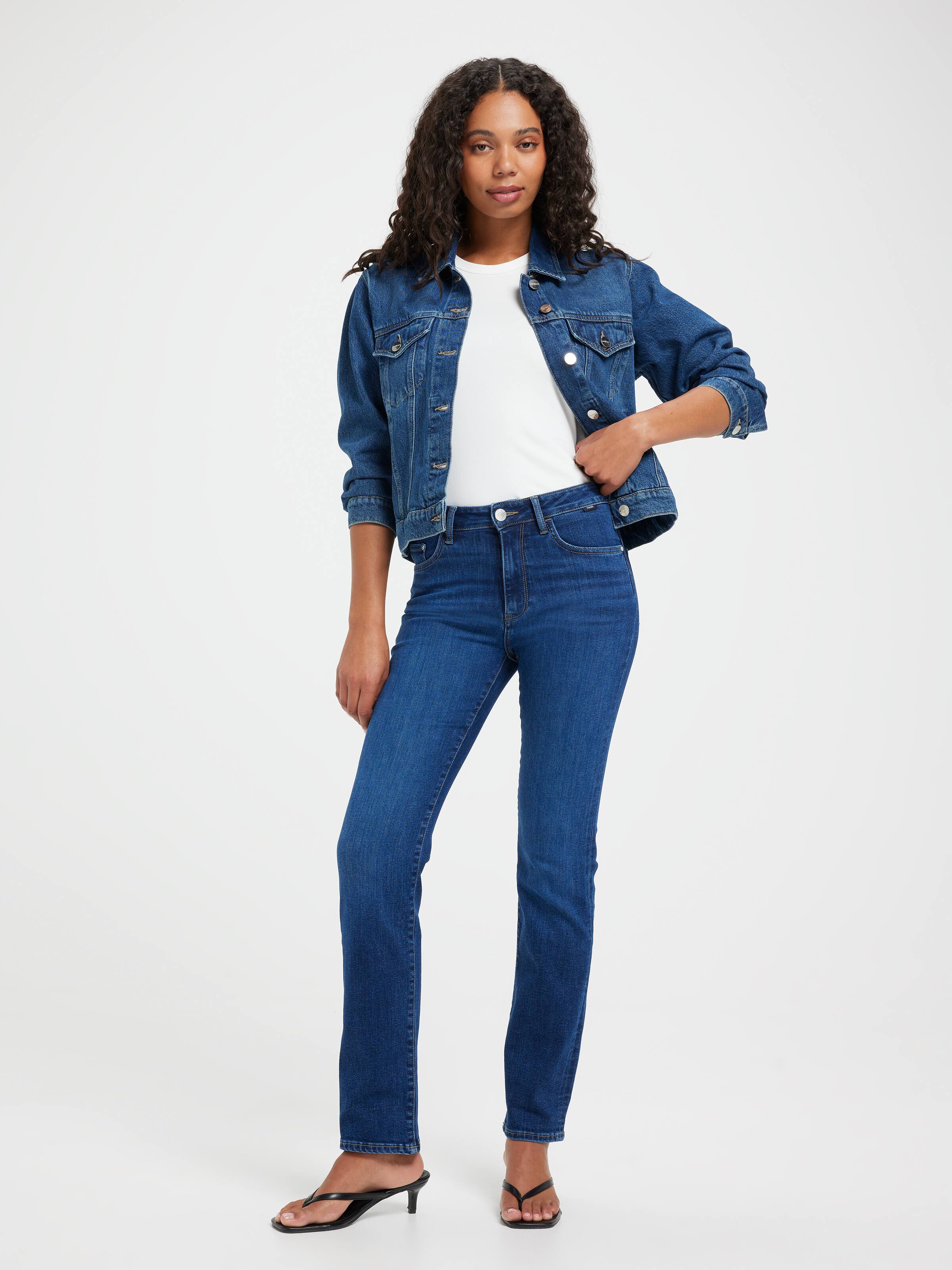 Kendra Straight In Dark Brushed Tribeca