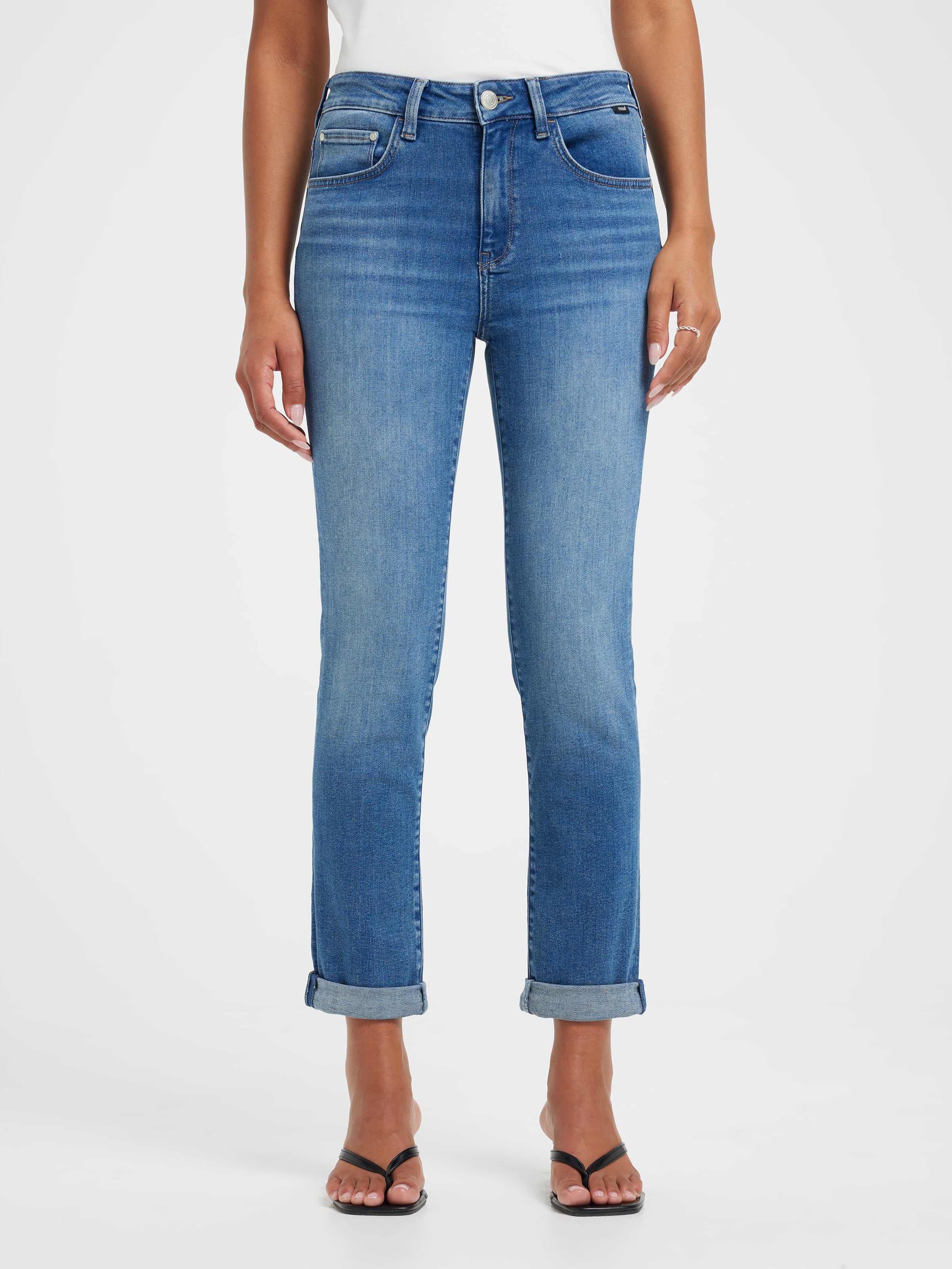 Kathleen Slim Boyfriend In Used Brushed Tribeca