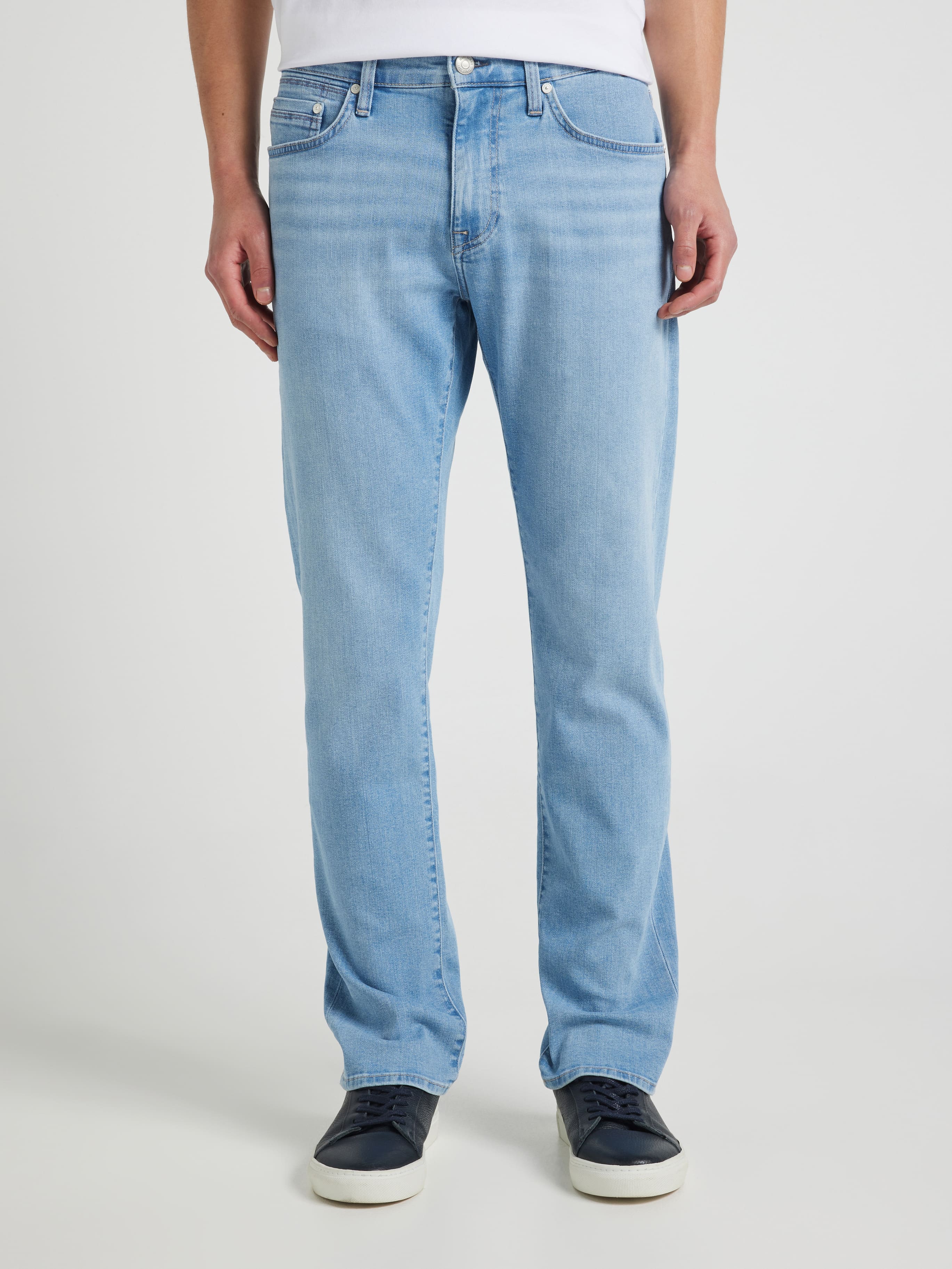 Marcus Slim Straight In Ice Blue Williamsburg
