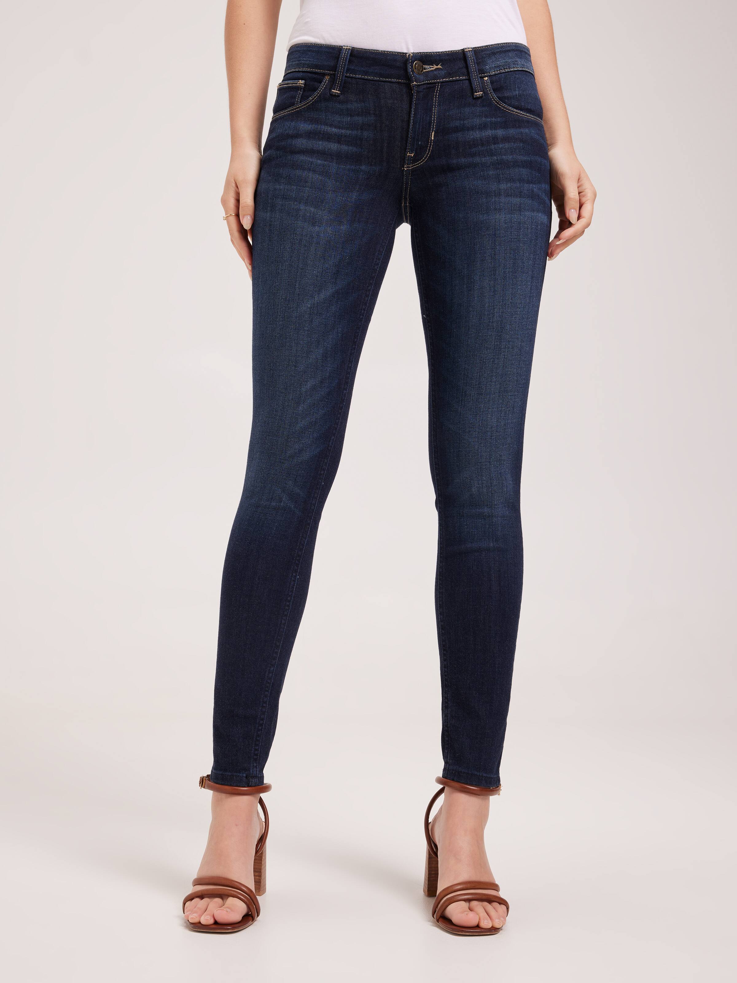Power Skinny Low Rise Jean In Kent Denim