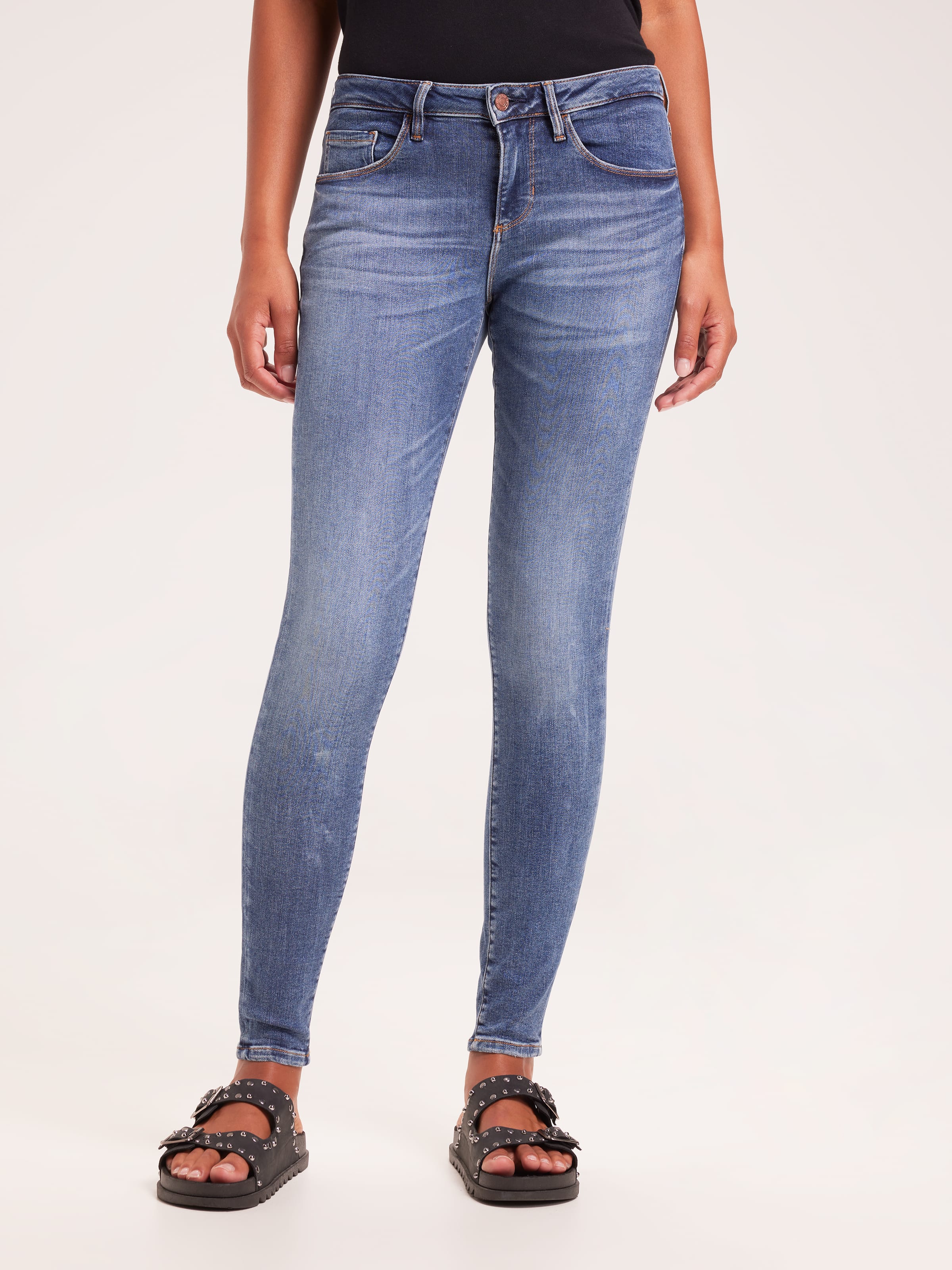 Wrangler hi pins cropped jean hot sale bahama blue