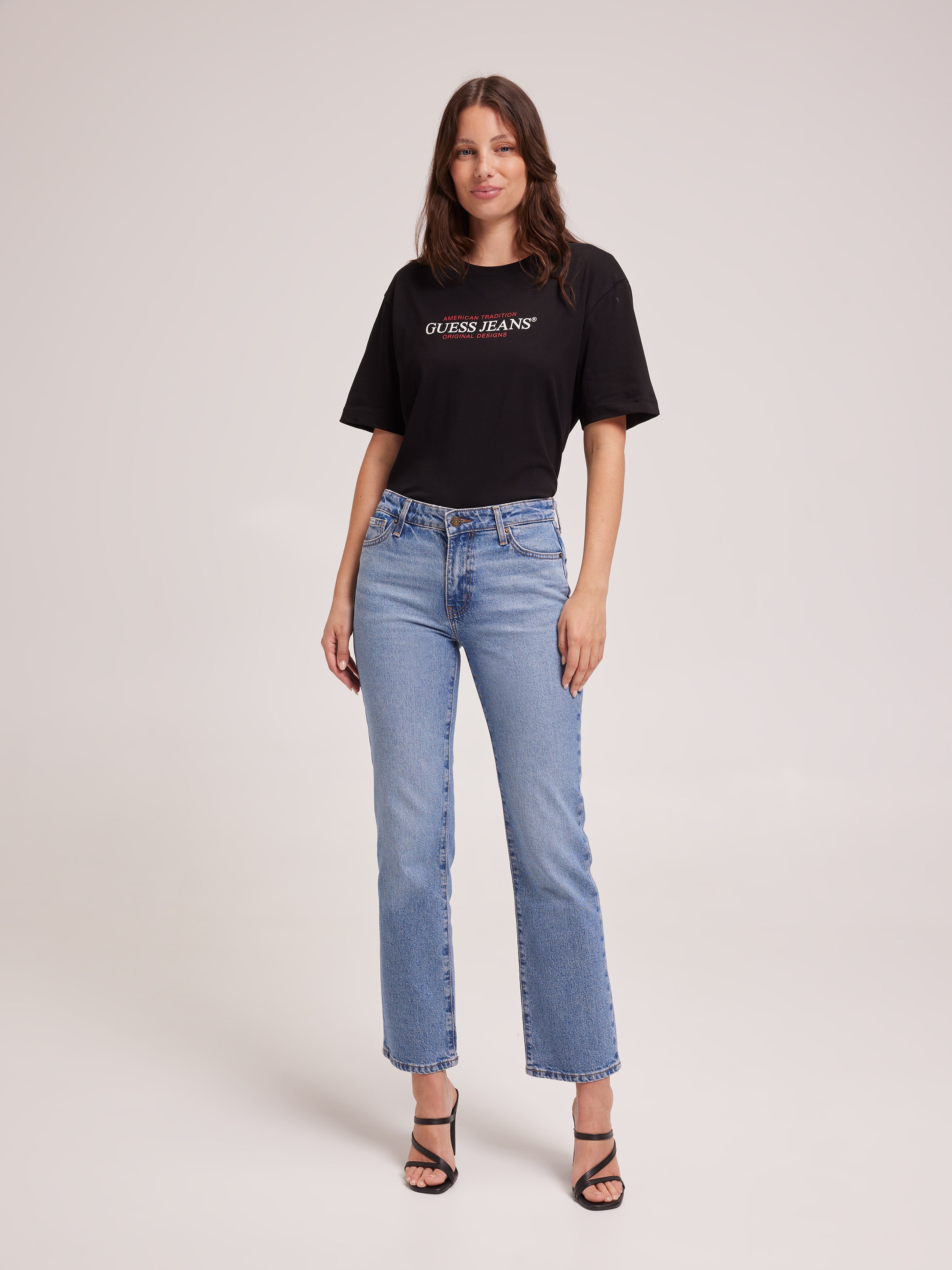 Jeans Oversized American Tradition Tee In Black
