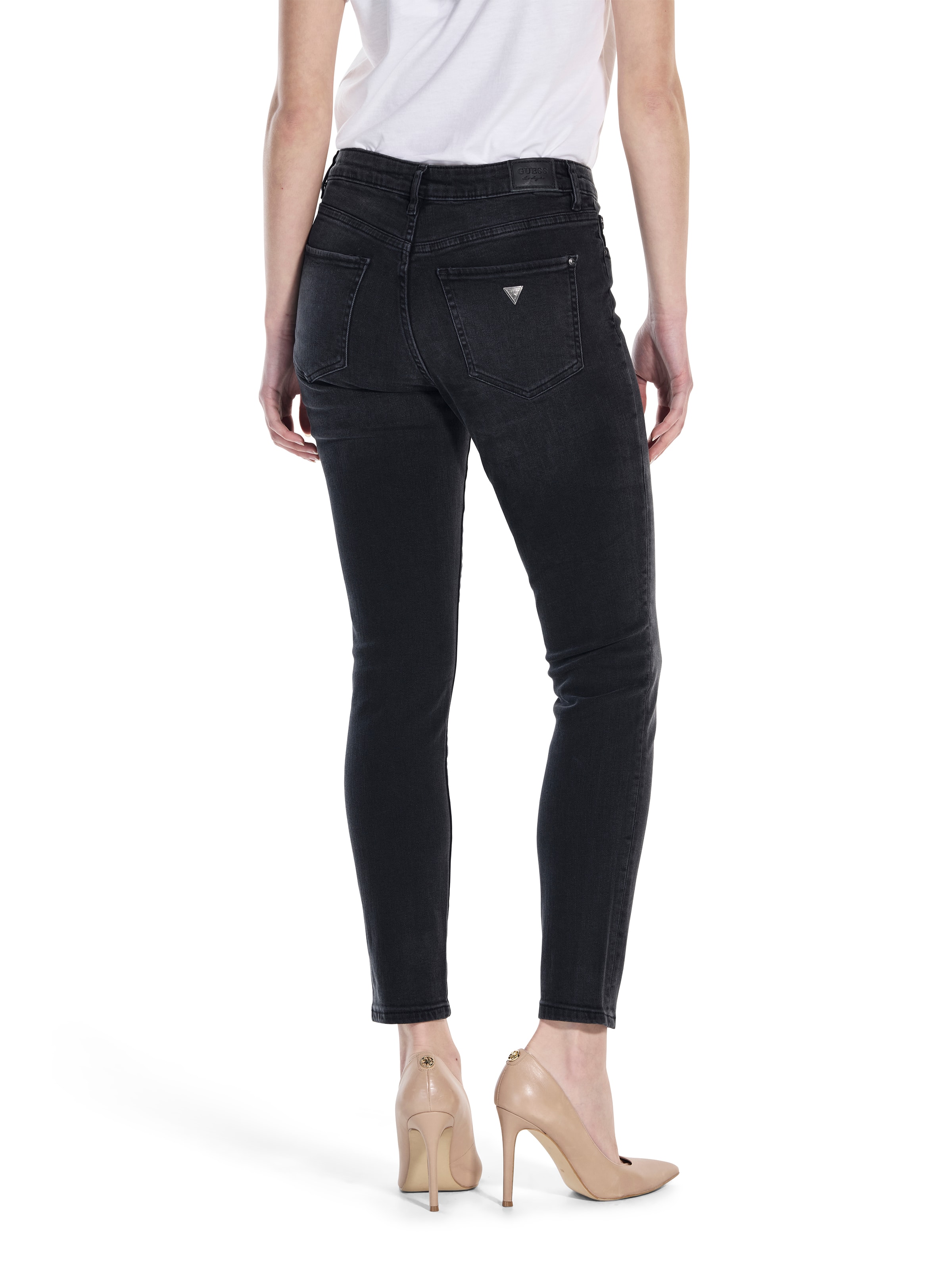Jayden Mid Rise Skinny In Washed Black