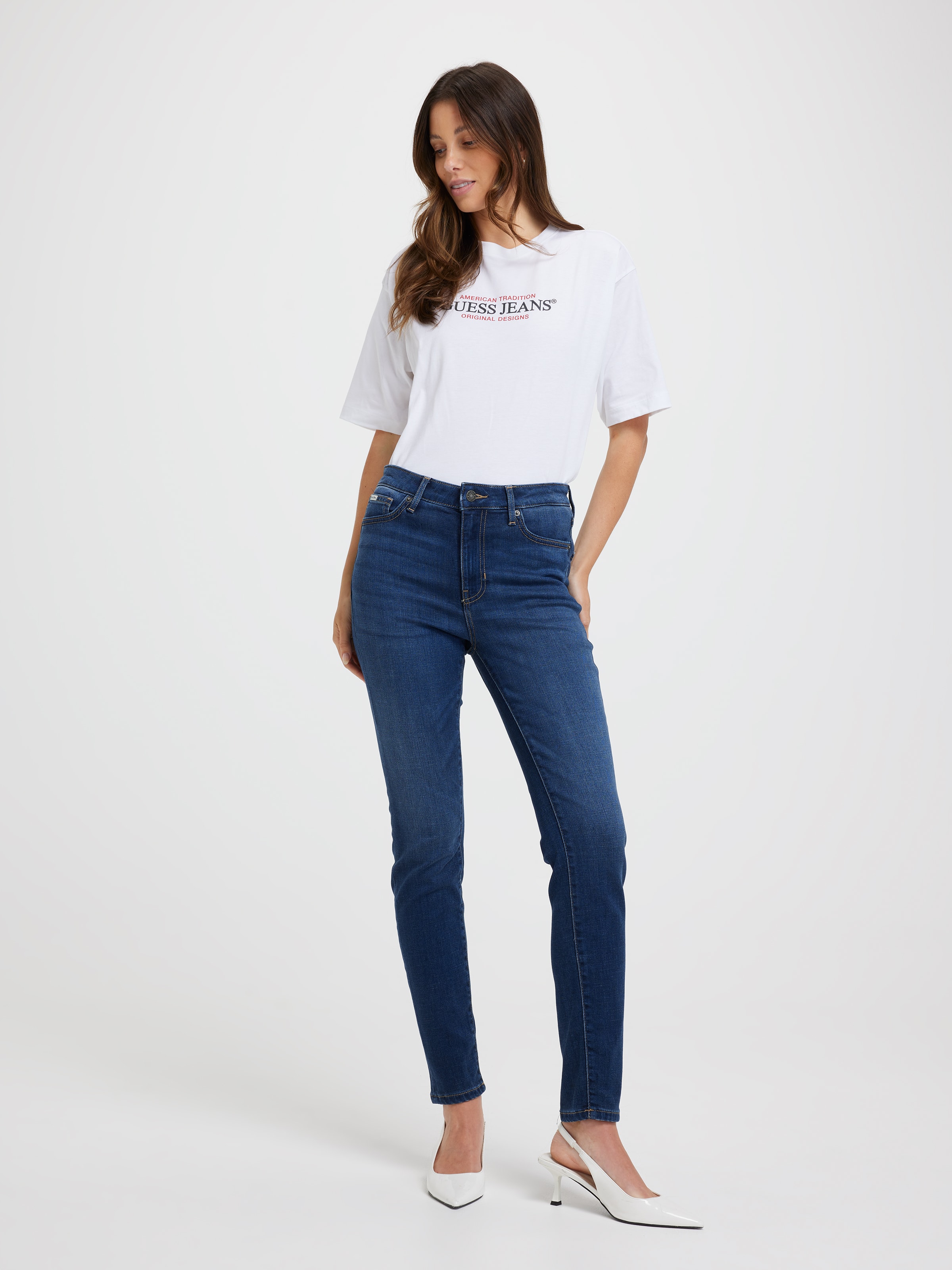 Jeans Skinny In Dark Shine