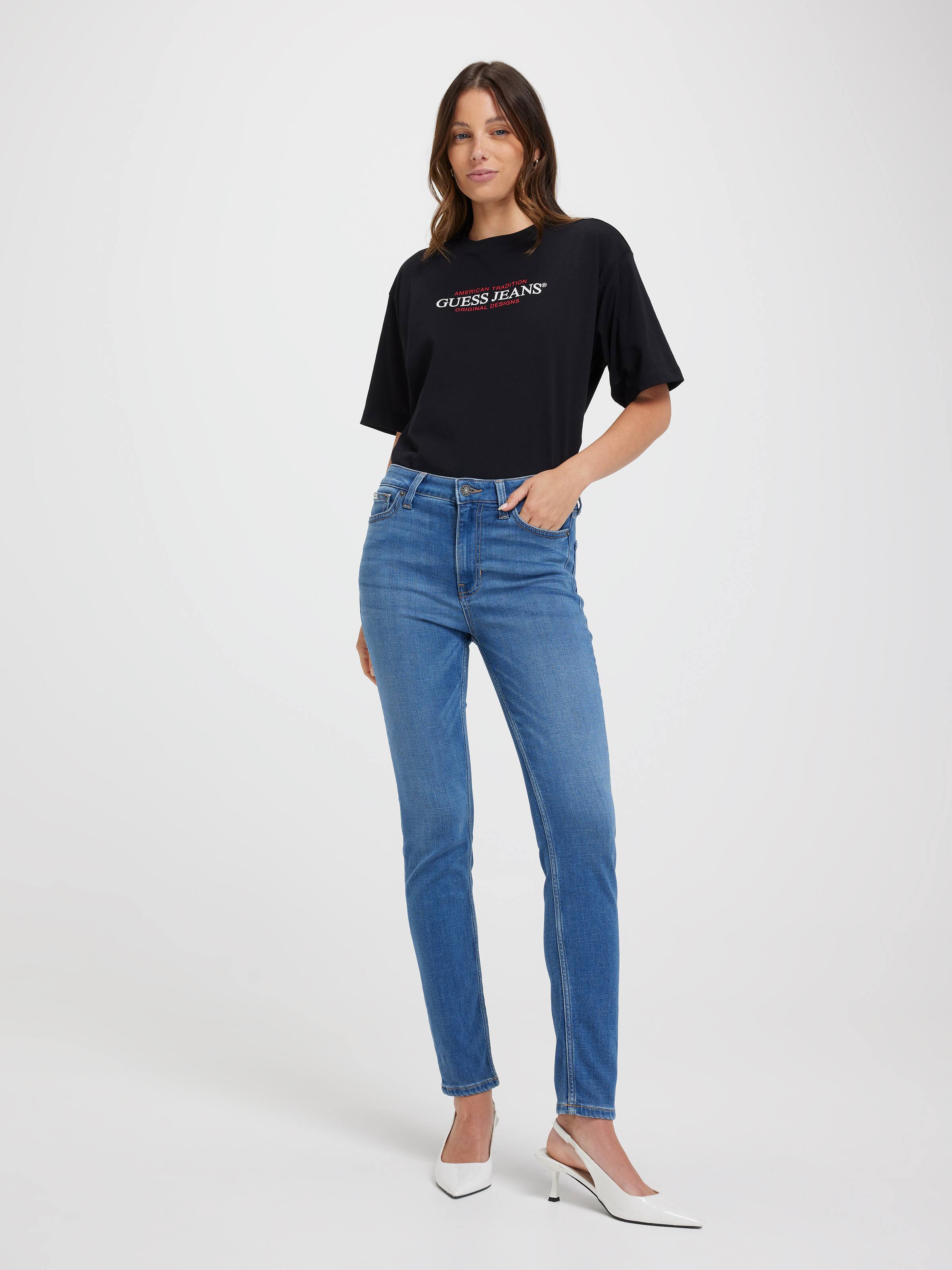 Jeans Skinny In Medium Shine