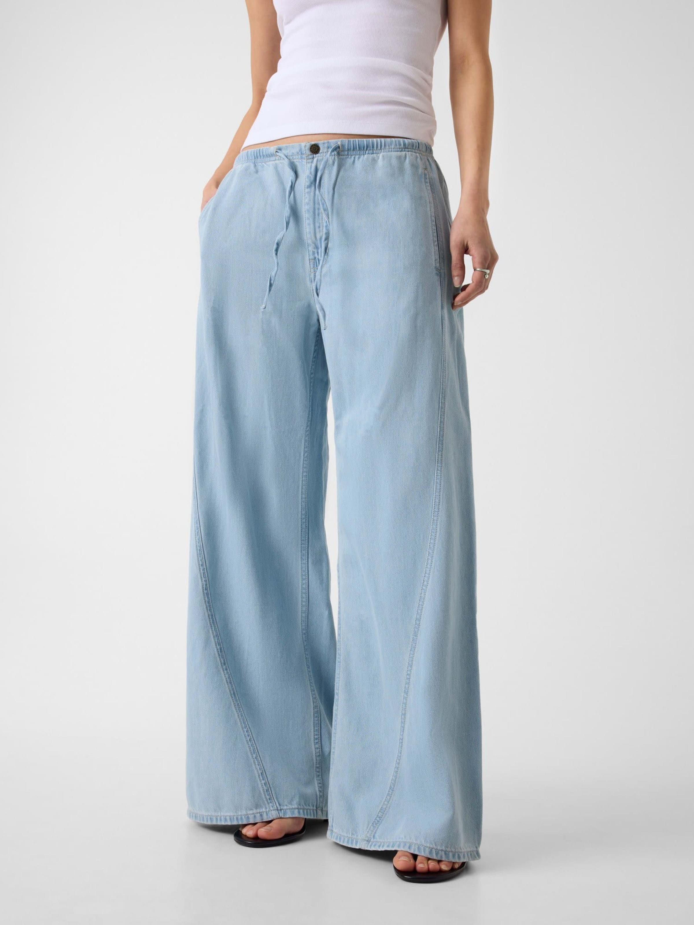Jeans Jogger Twisted Extrawide In Tinited Vingtage Light