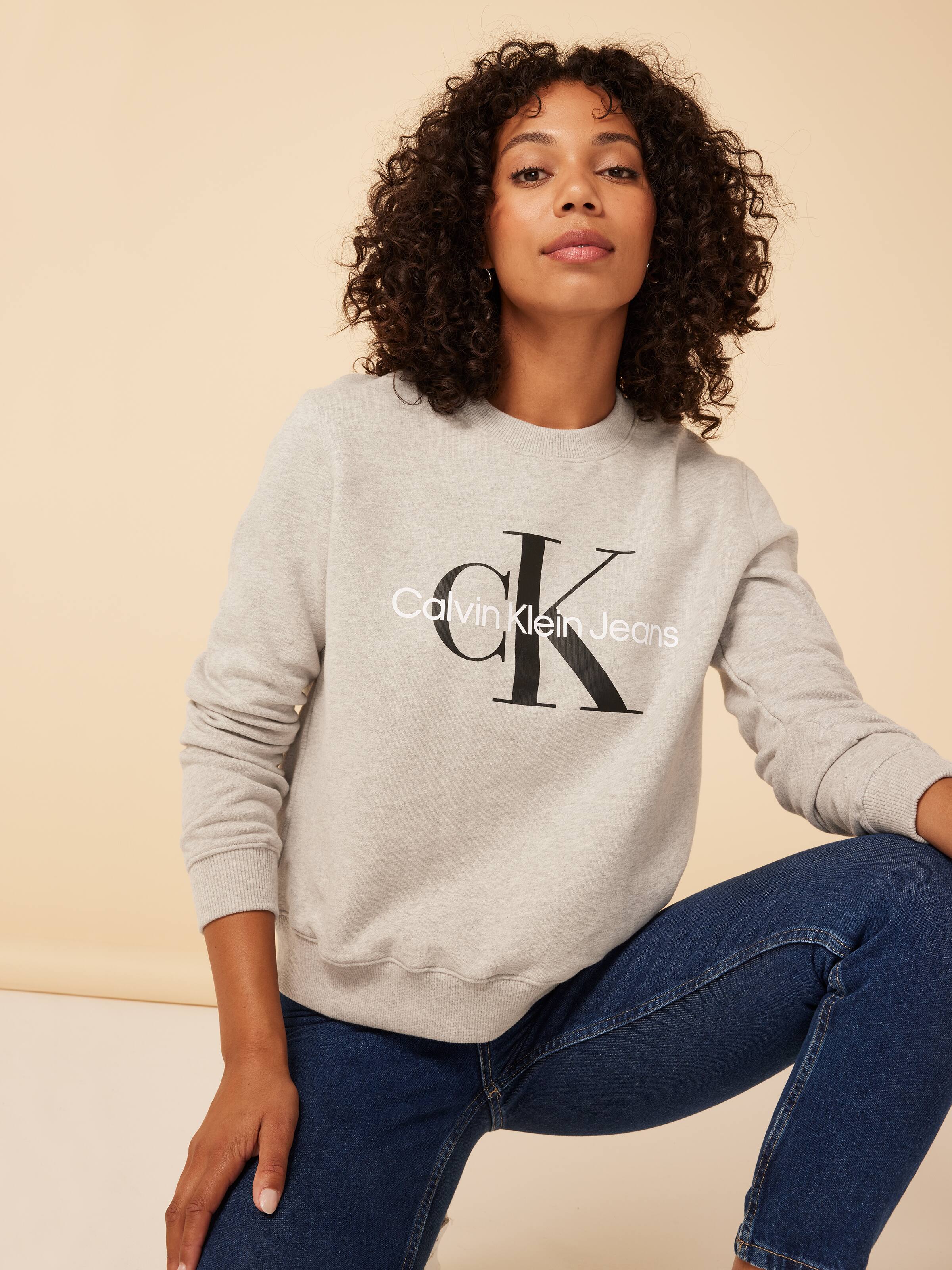 Calvin Klein Jeans CORE MONOGRAM HOODIE - Sweatshirt - grey 