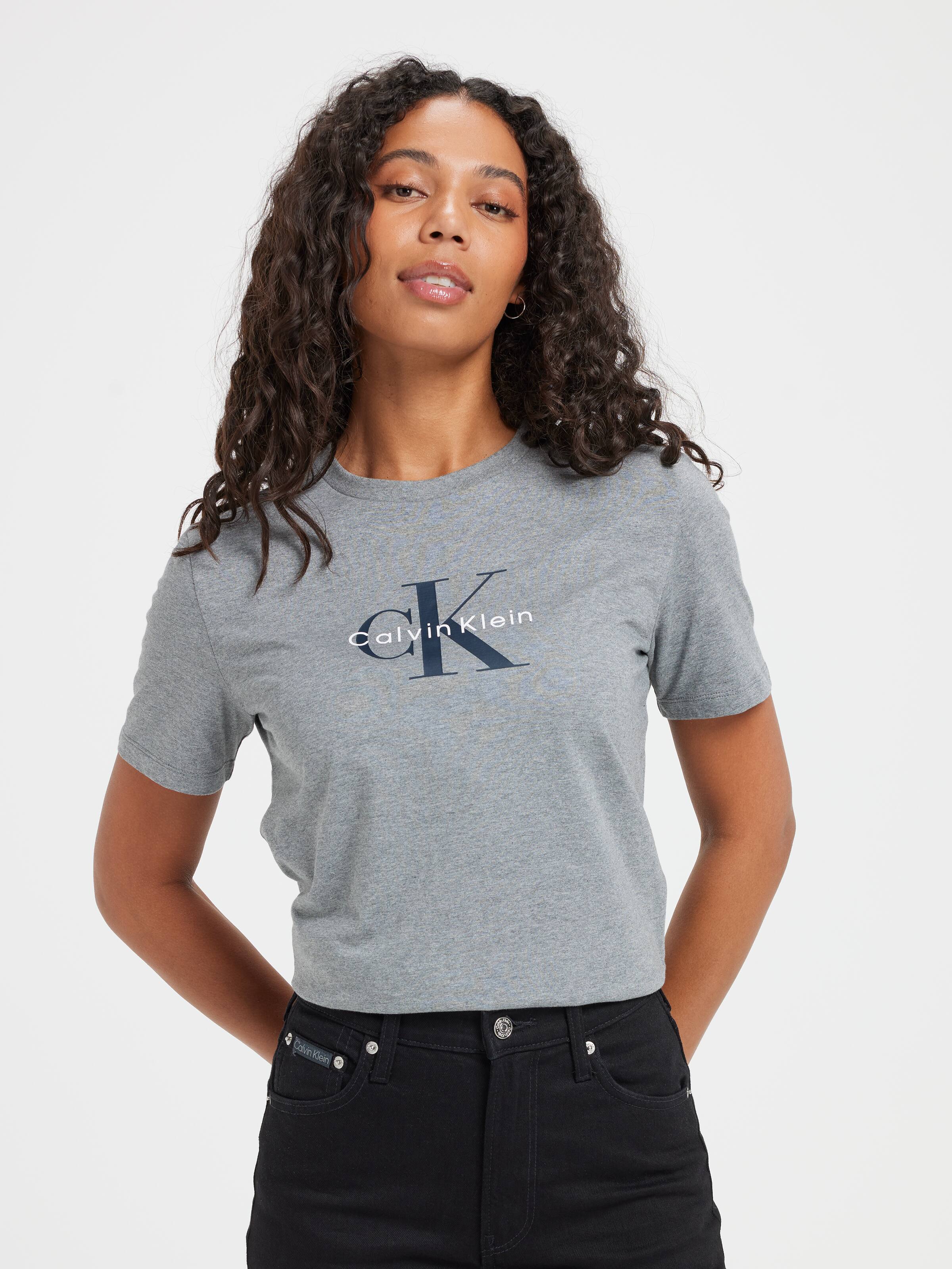 Short Sleeve Classic Crewneck Tee In Gray Heather