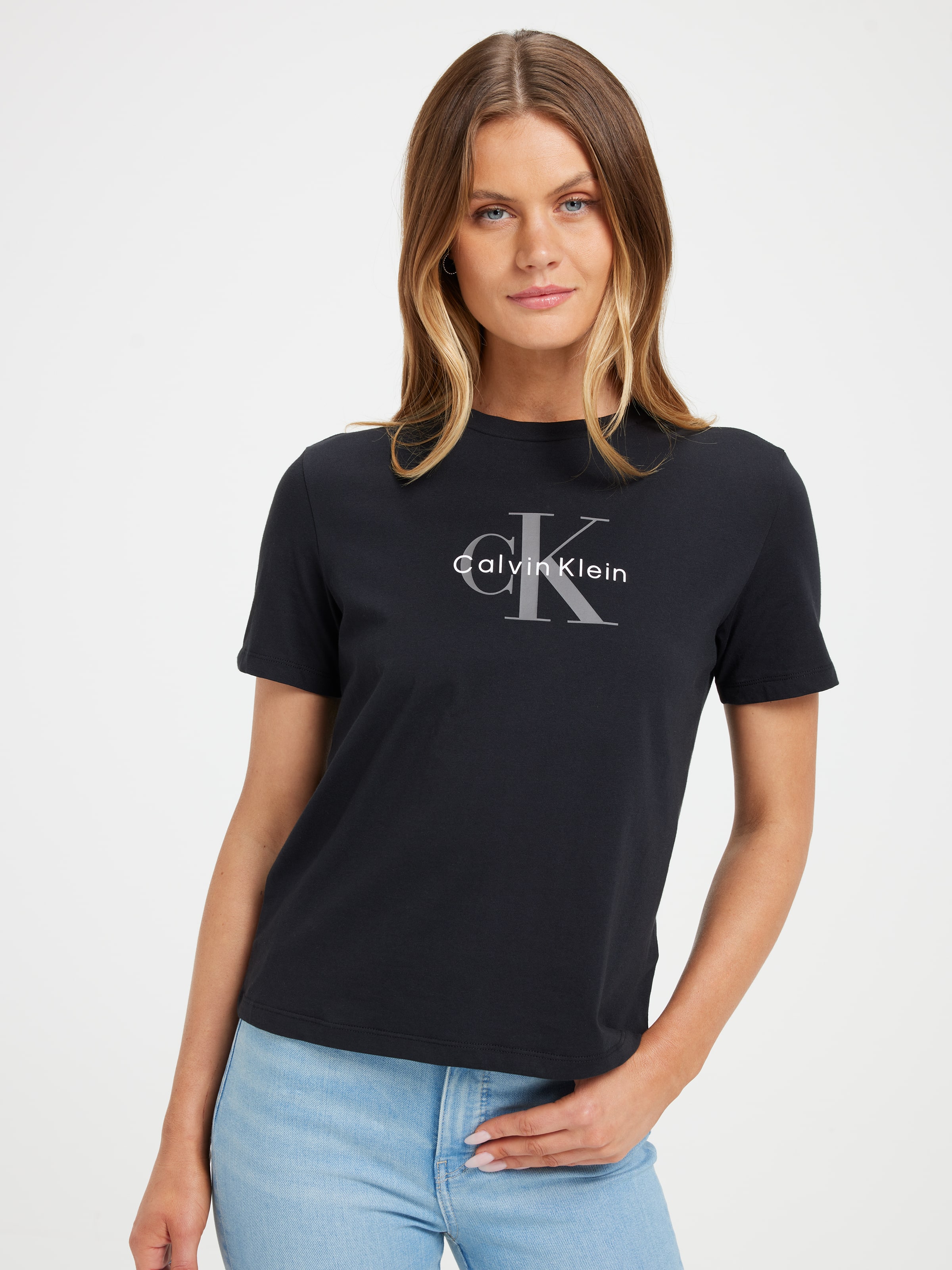 Short Sleeve Classic Crewneck Tee In Black