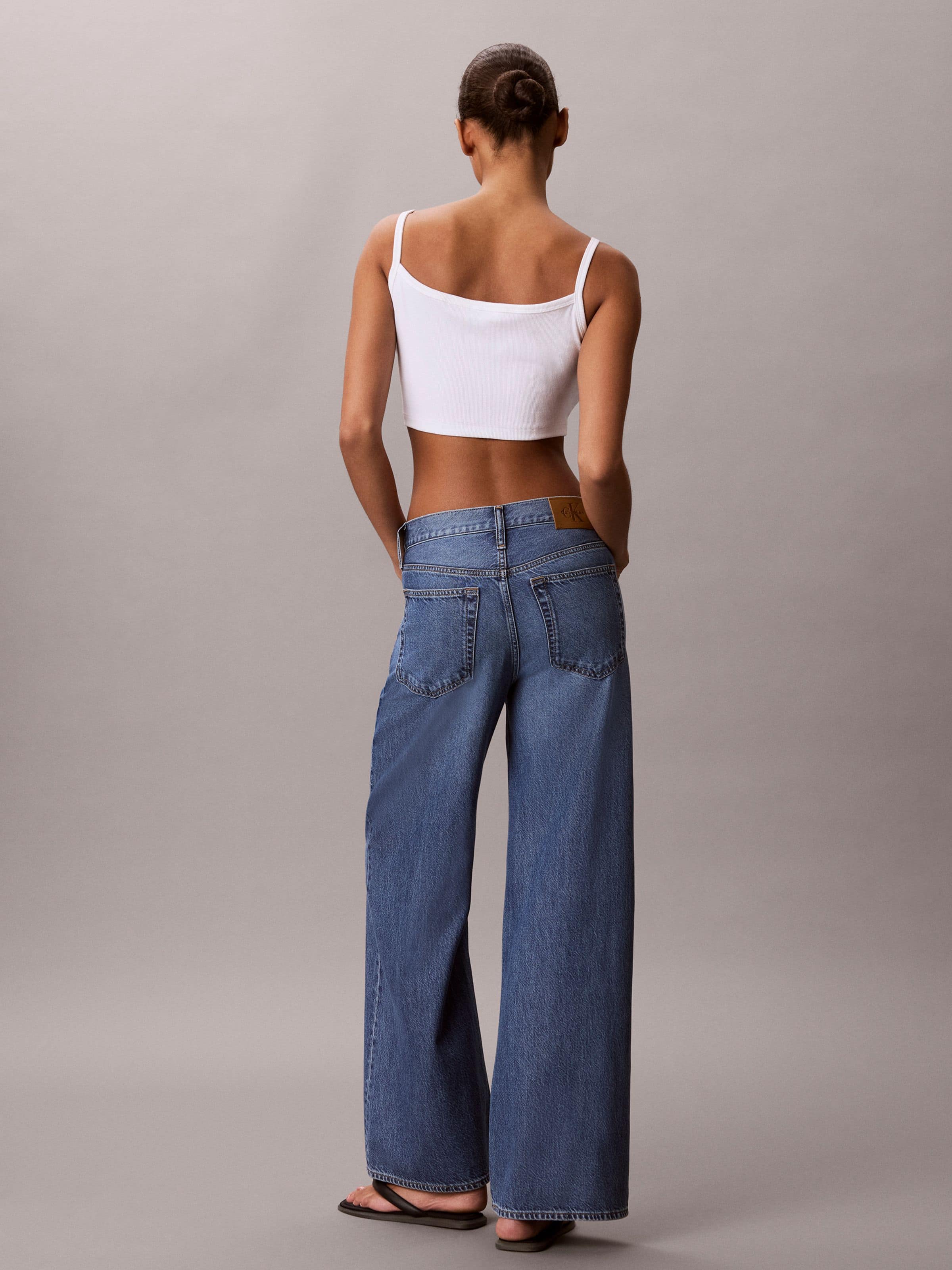 Ultra High Wide Leg In Baltic Blue