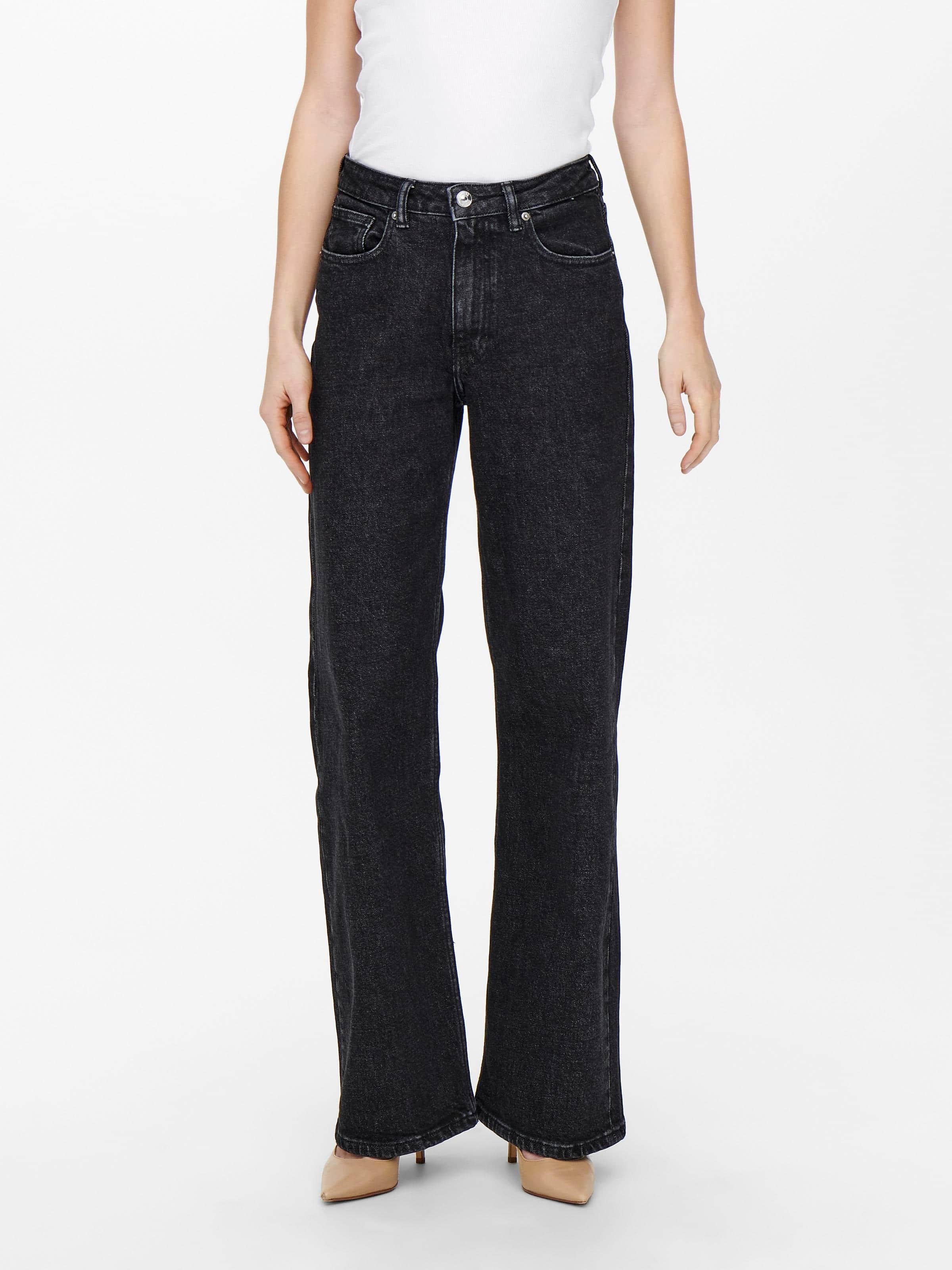 Juicy High Wide Leg Jean In Black