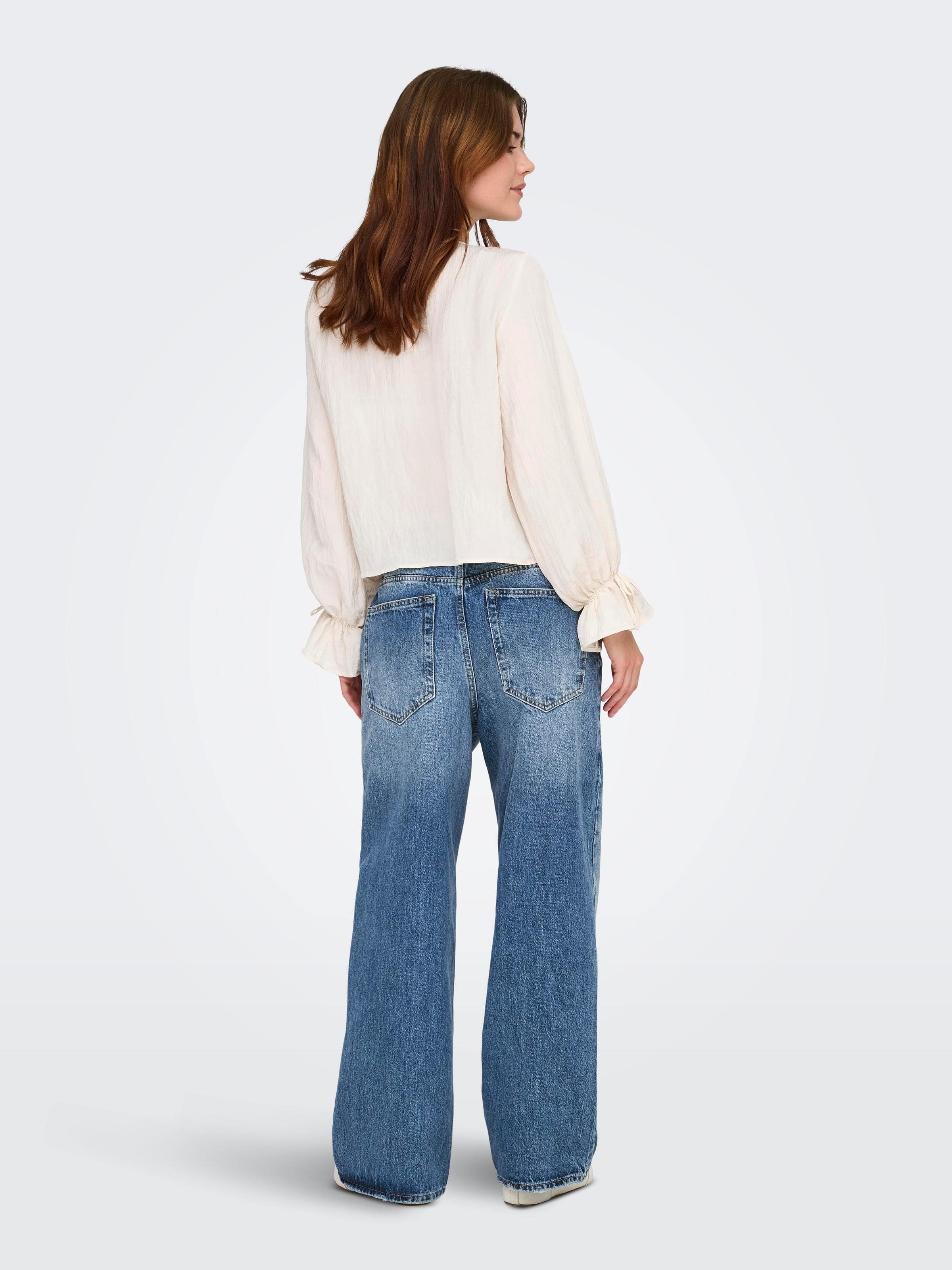 Only Amber Low Waist Baggy Wide Mid Denim