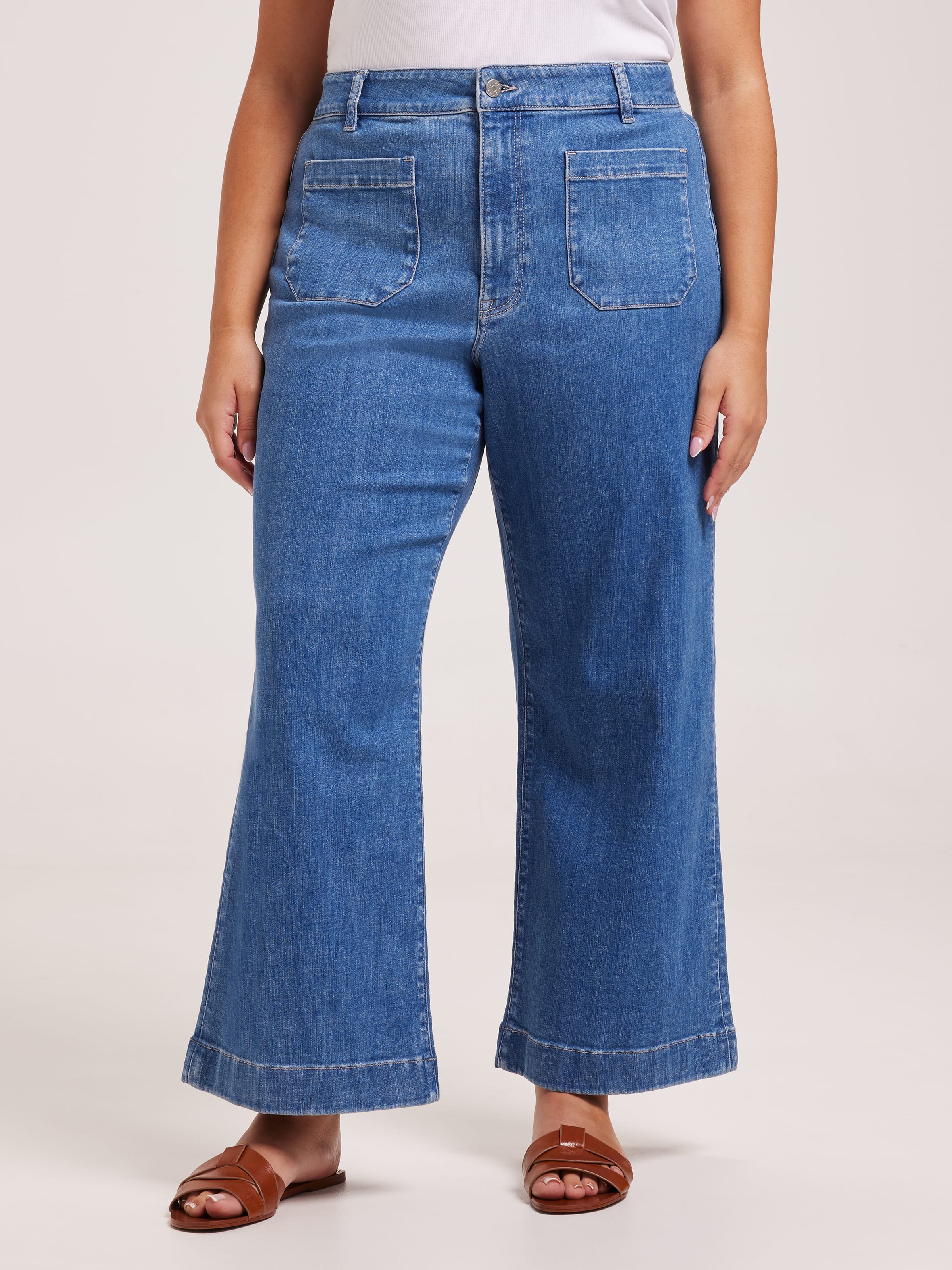 Curve Originals High Rise Wide Ankle Jean