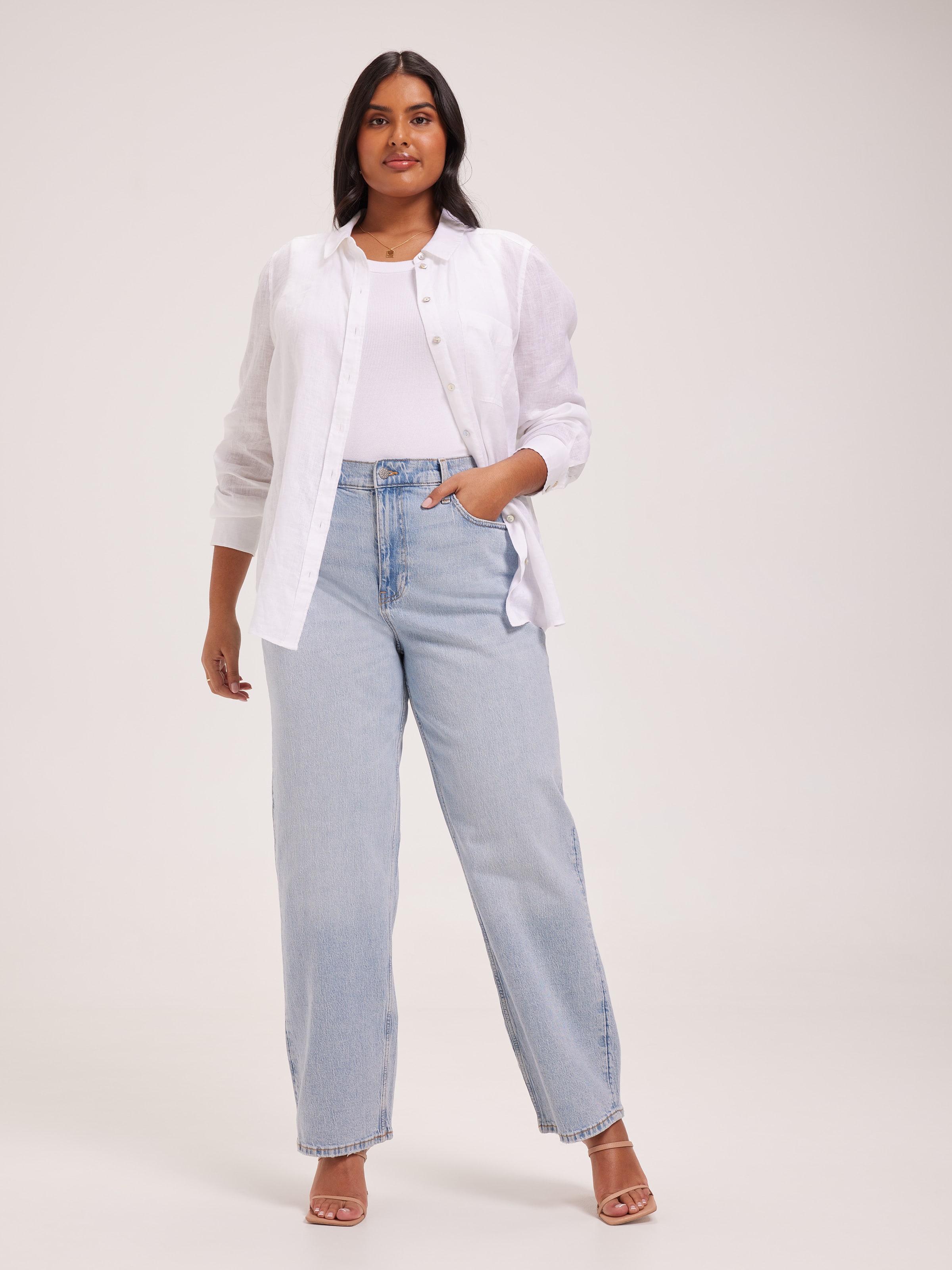 Curve Originals High Rise Loose Straight Jean