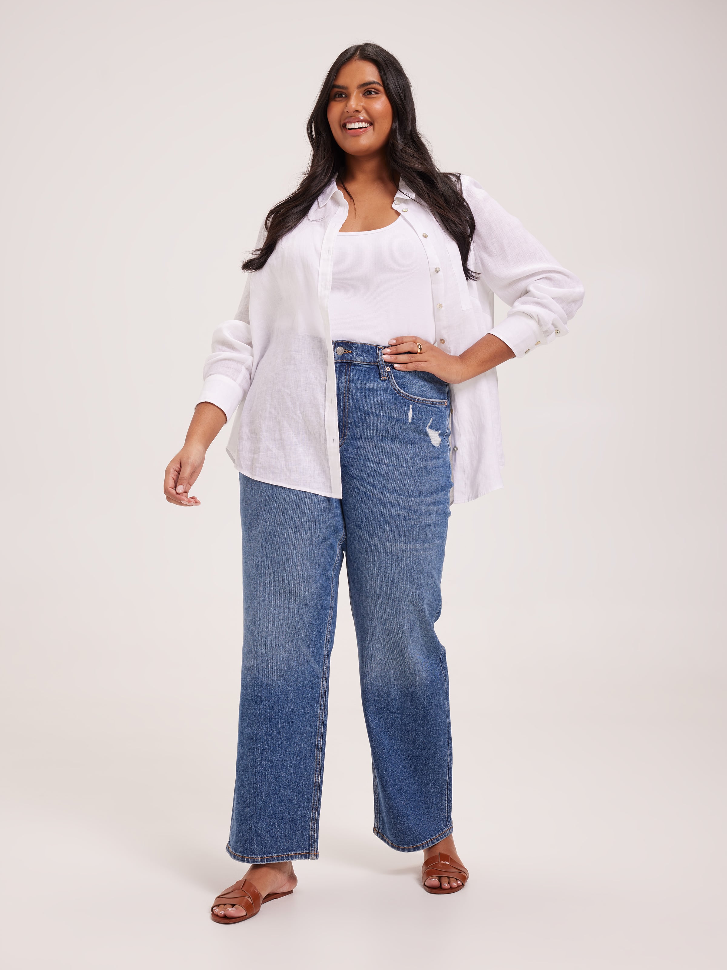 Curve Originals High Rise Loose Straight Jean