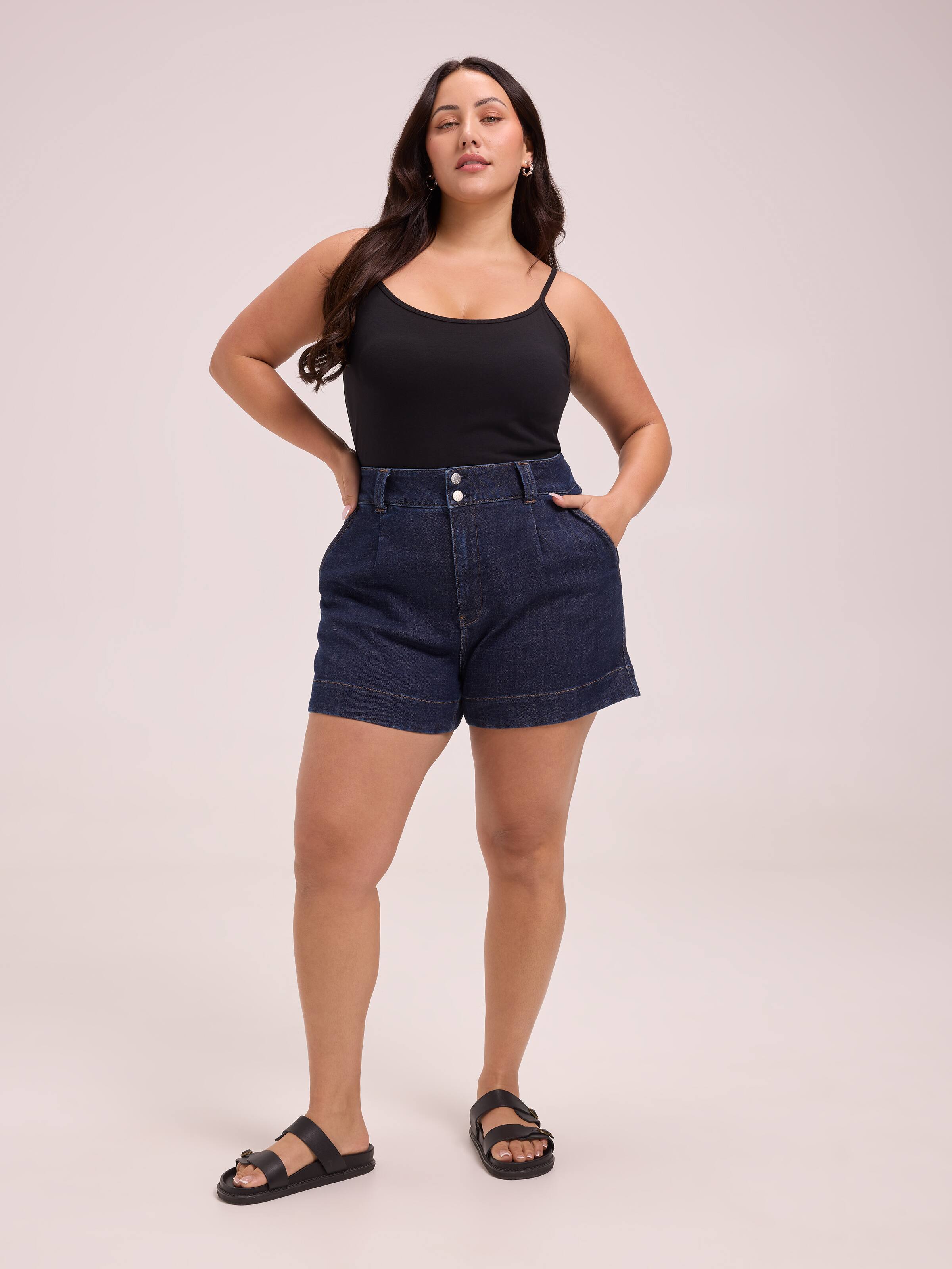 Curve Originals Pleat Front Short