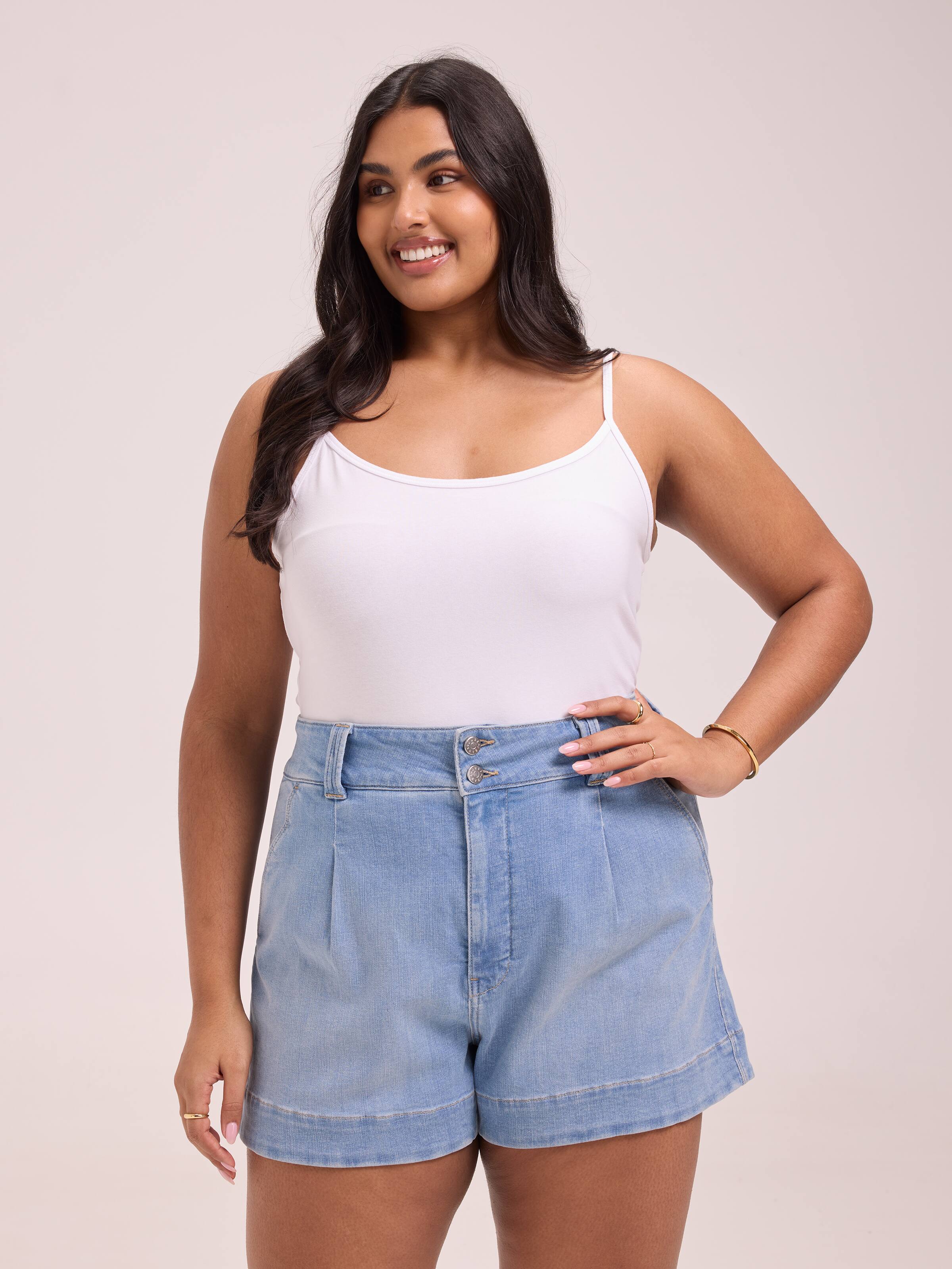 Curve Originals Pleat Front Short