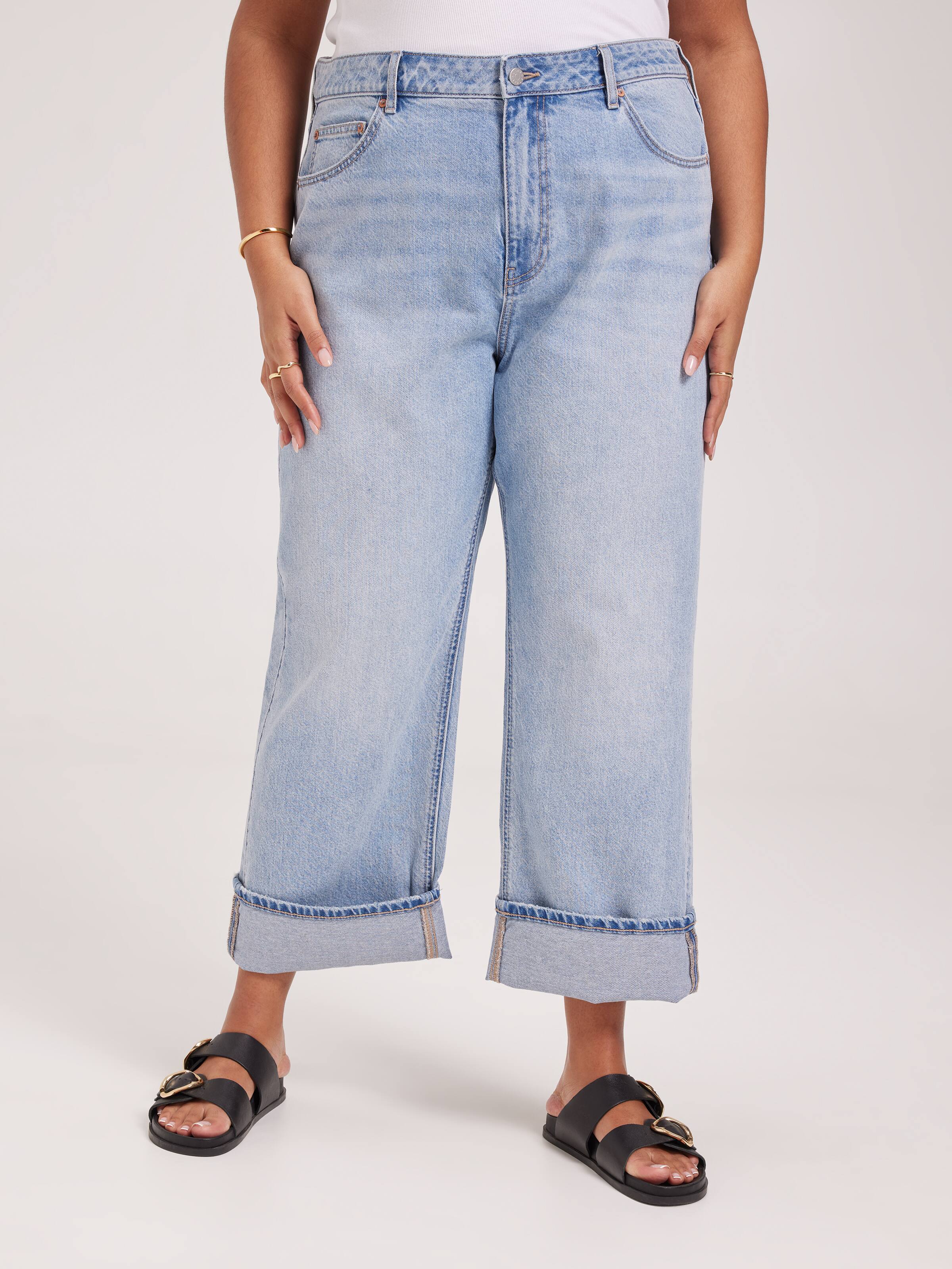 Curve Originals Mid Rise Straight Cuffed