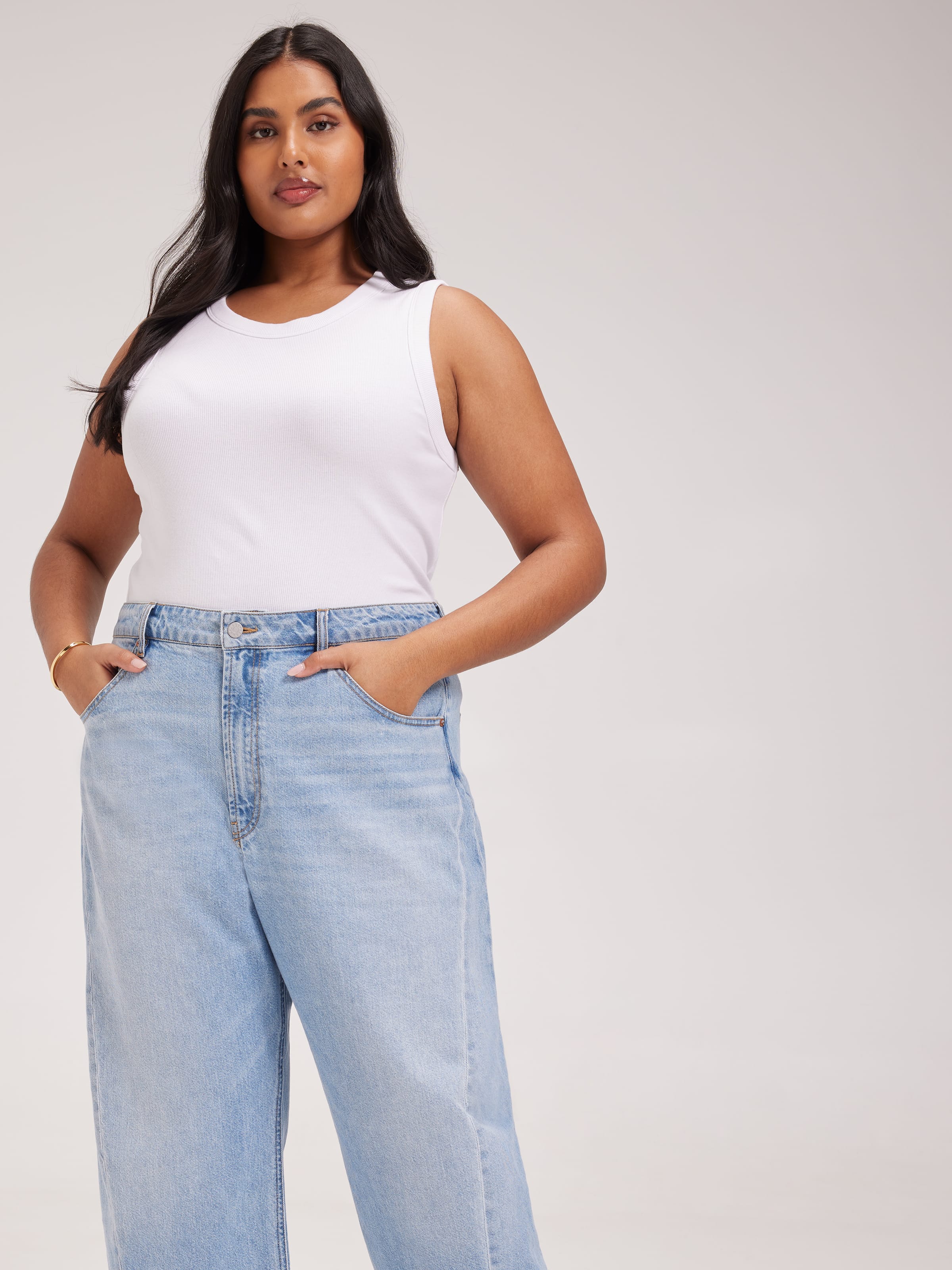 Image for Curve Originals High Rise Barrel Leg Jean from JustGroupNZ