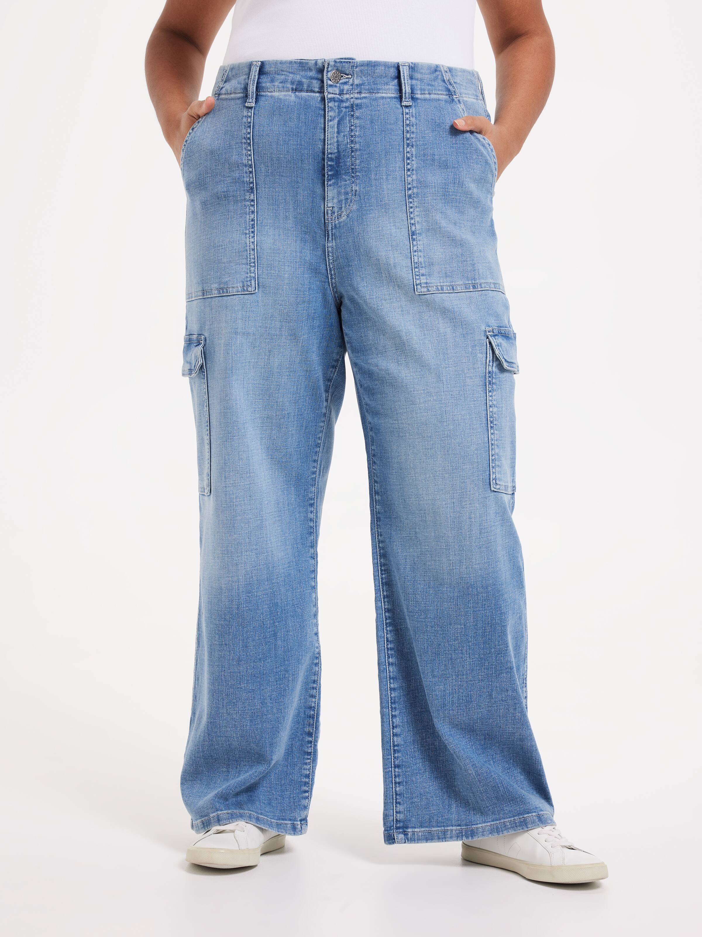 Curve Originals High Rise Wide Leg Cargo