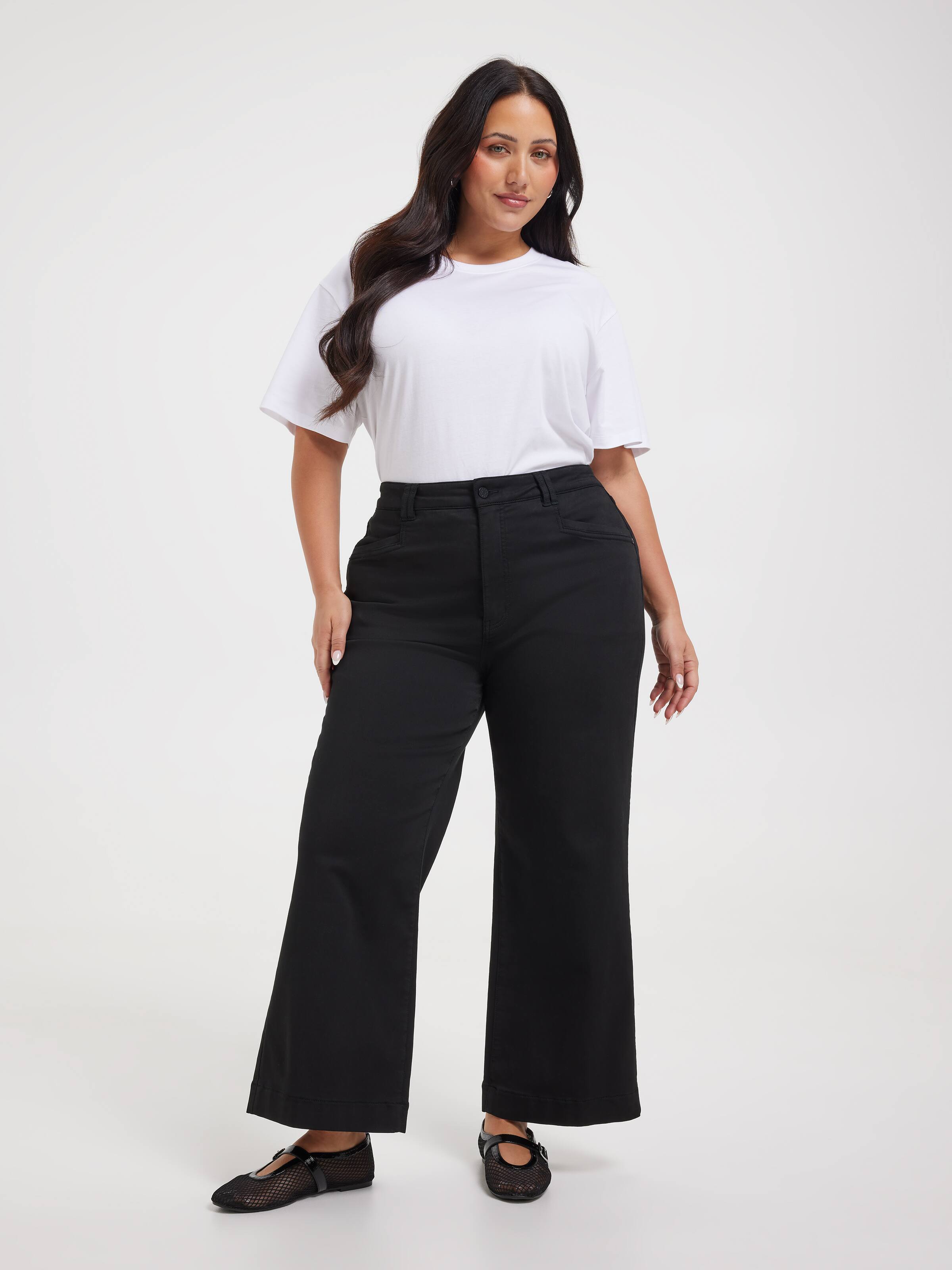 Curve Amaze High Rise Wide Leg Ankle Jean