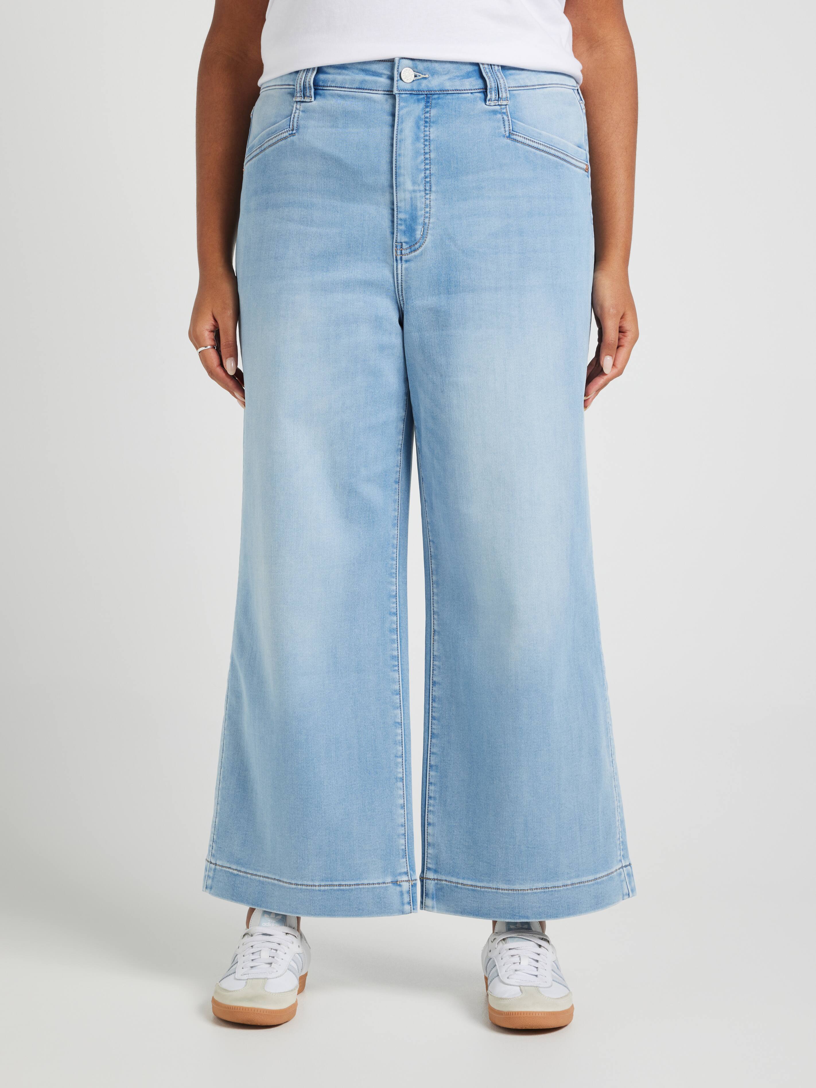 Curve Amaze High Rise Wide Leg Ankle Jean