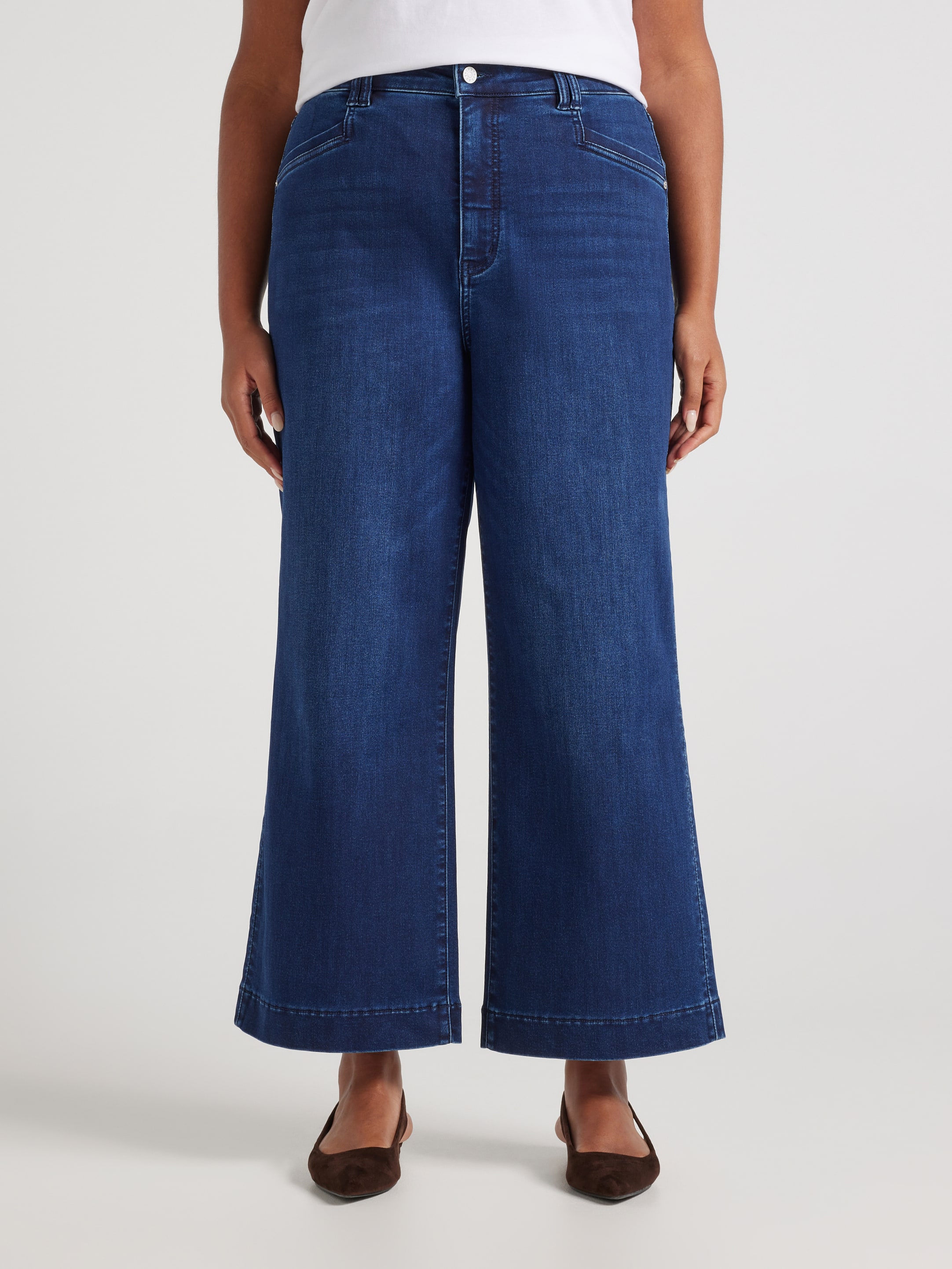 Curve Amaze High Rise Wide Leg Ankle Jean