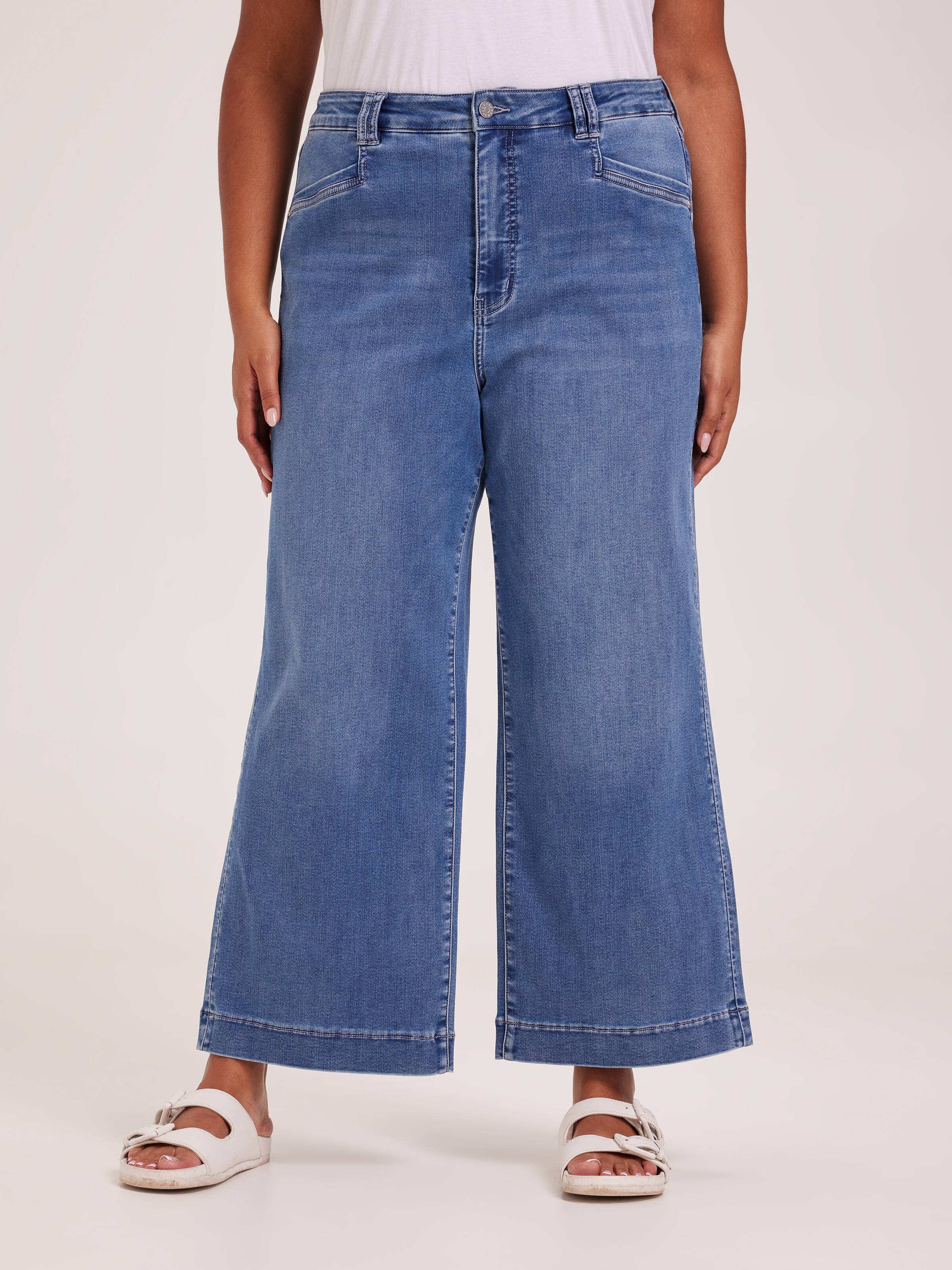 Curve Amaze High Rise Wide Leg Ankle Jean