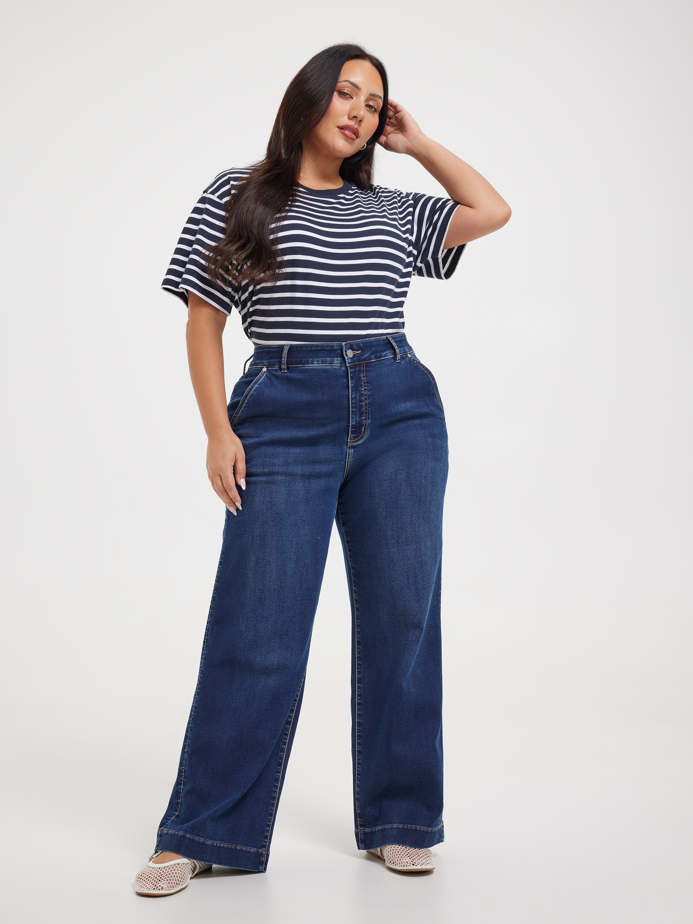 Curve Amaze High Rise Wide Leg Jean