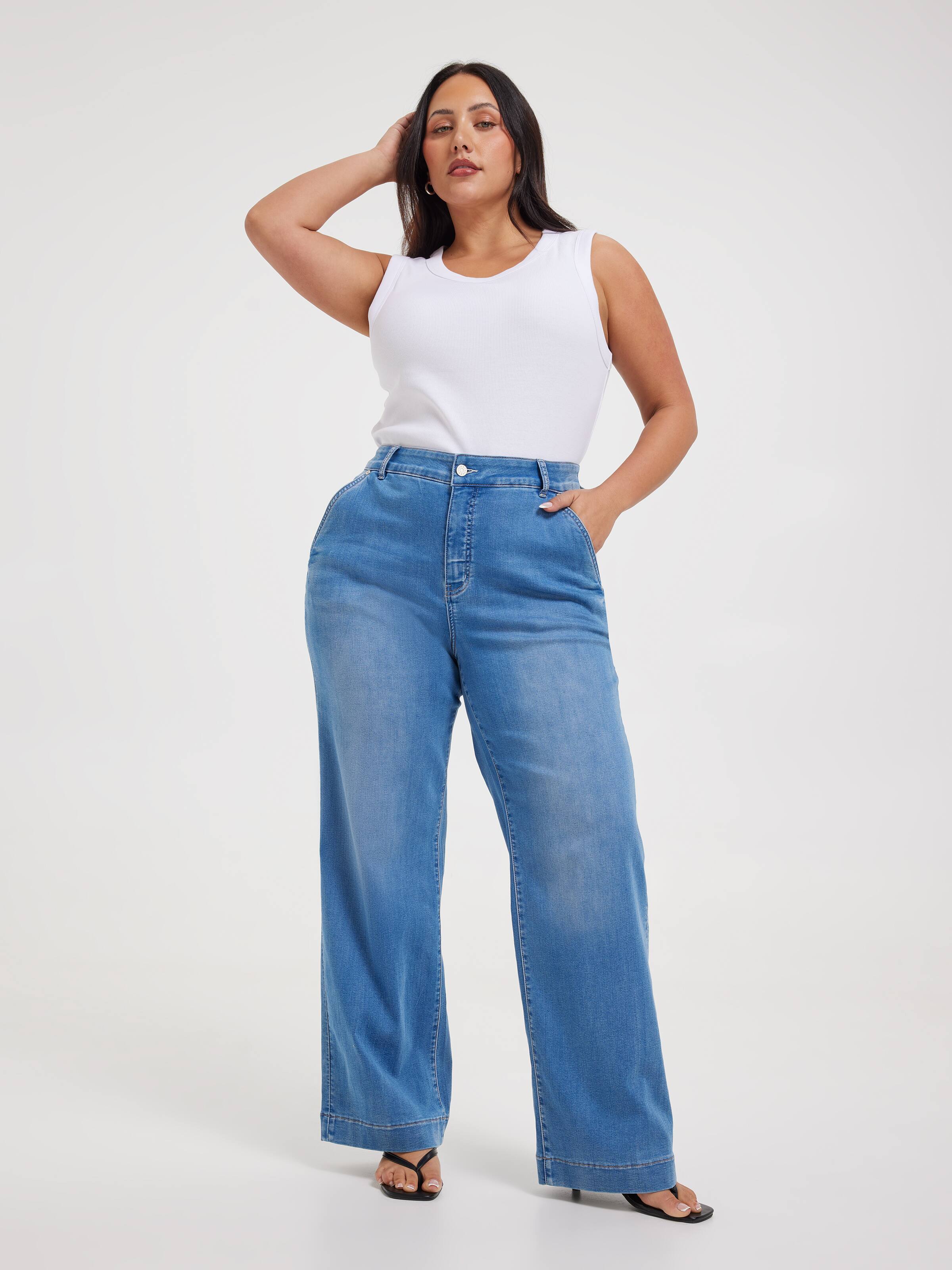 Curve Amaze High Rise Wide Leg Jean