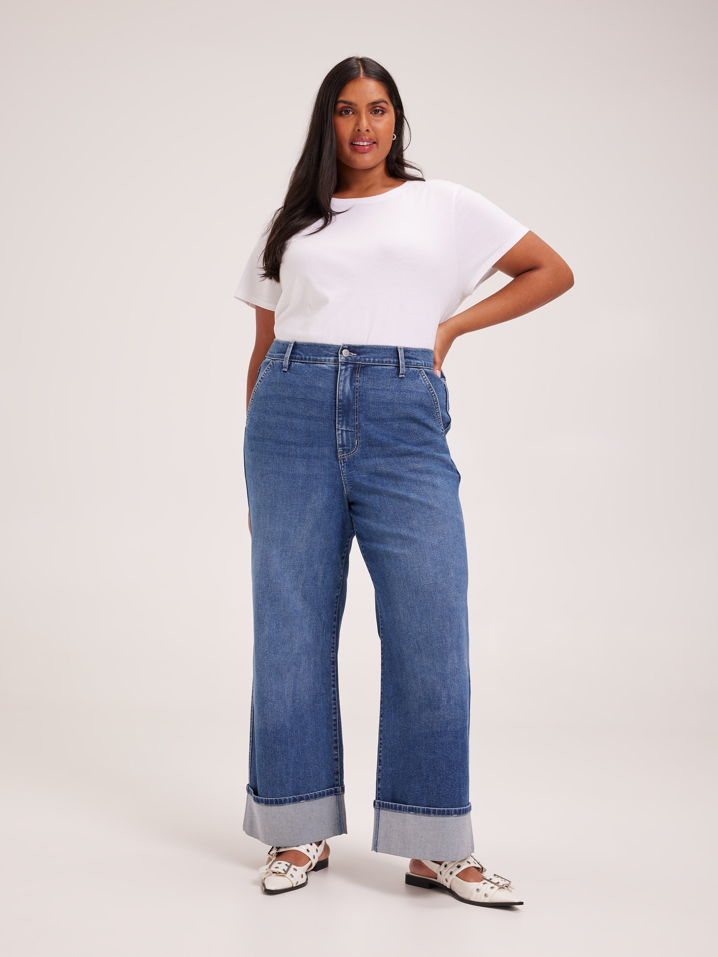 Curve Originals High Rise Wide Cuff Ankle